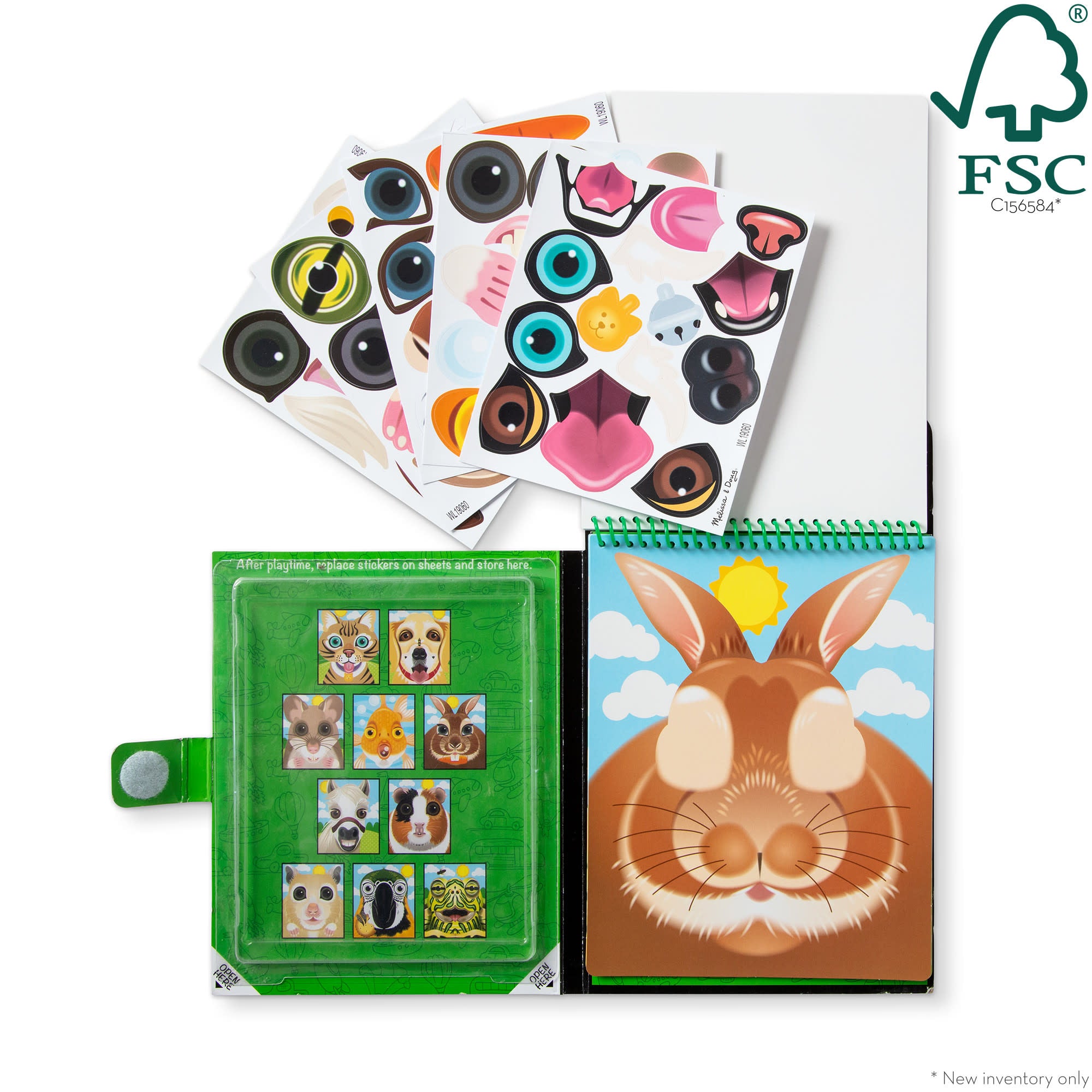 Make-a-Face ?C Pets Reusable Sticker Pad ?C On the Go Travel Activity - Image 3