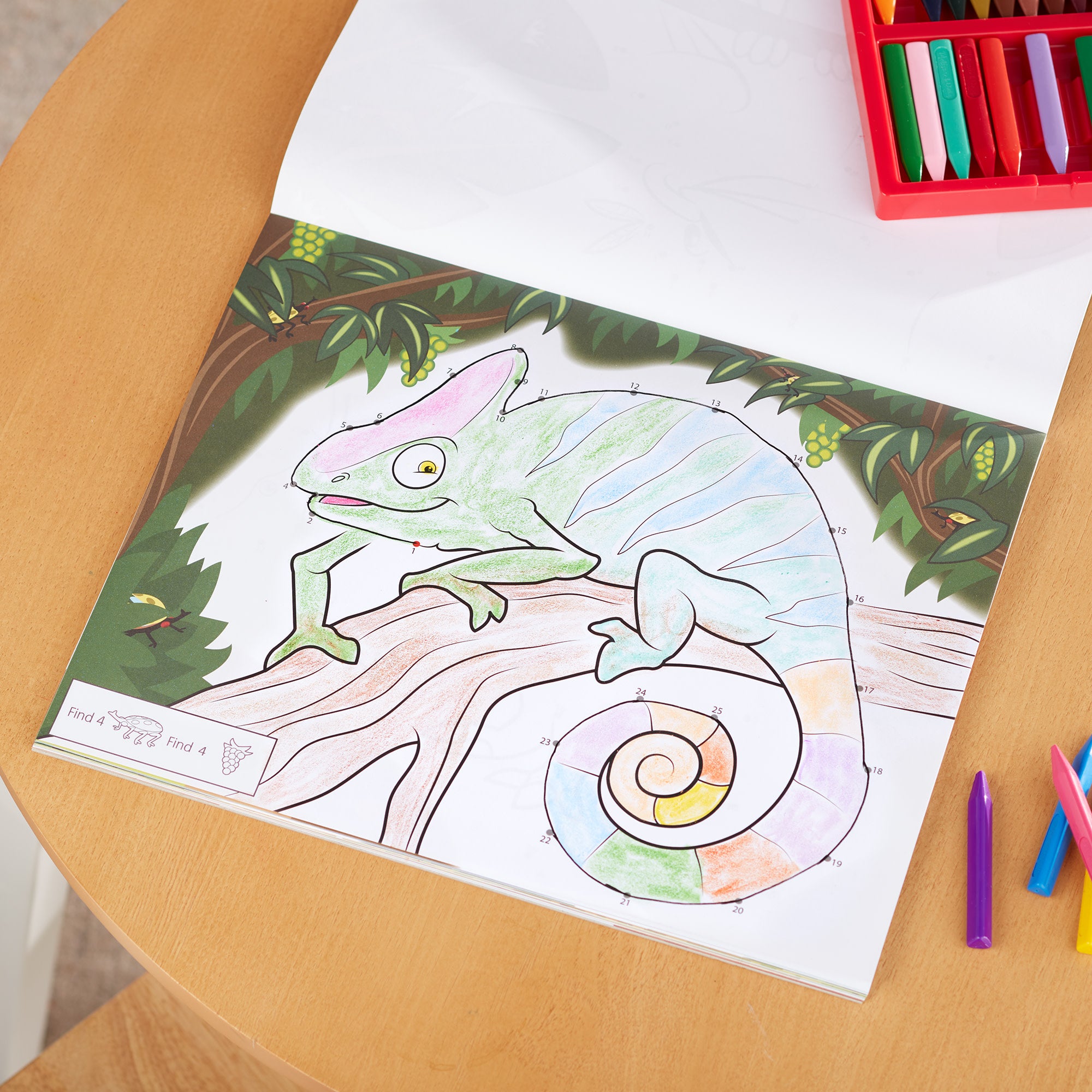 ABC 123 Dot-to-Dot Coloring Pad ?C Wild Animals - Image 9