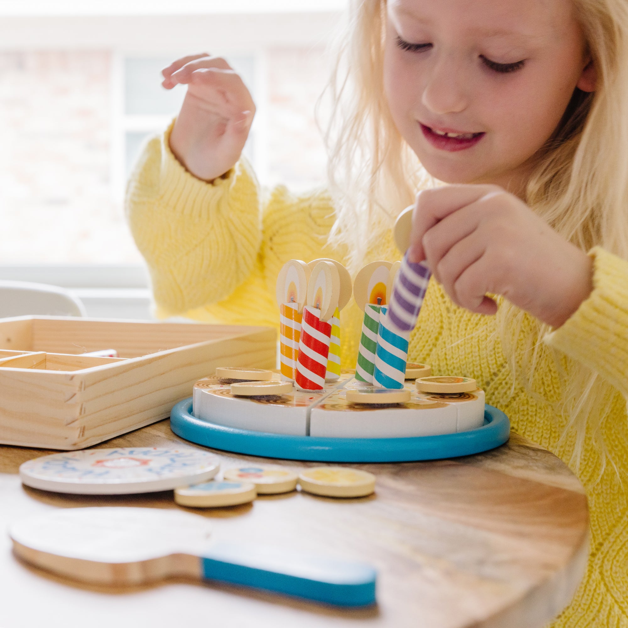 Wooden Birthday Cake Play Set - Image 7