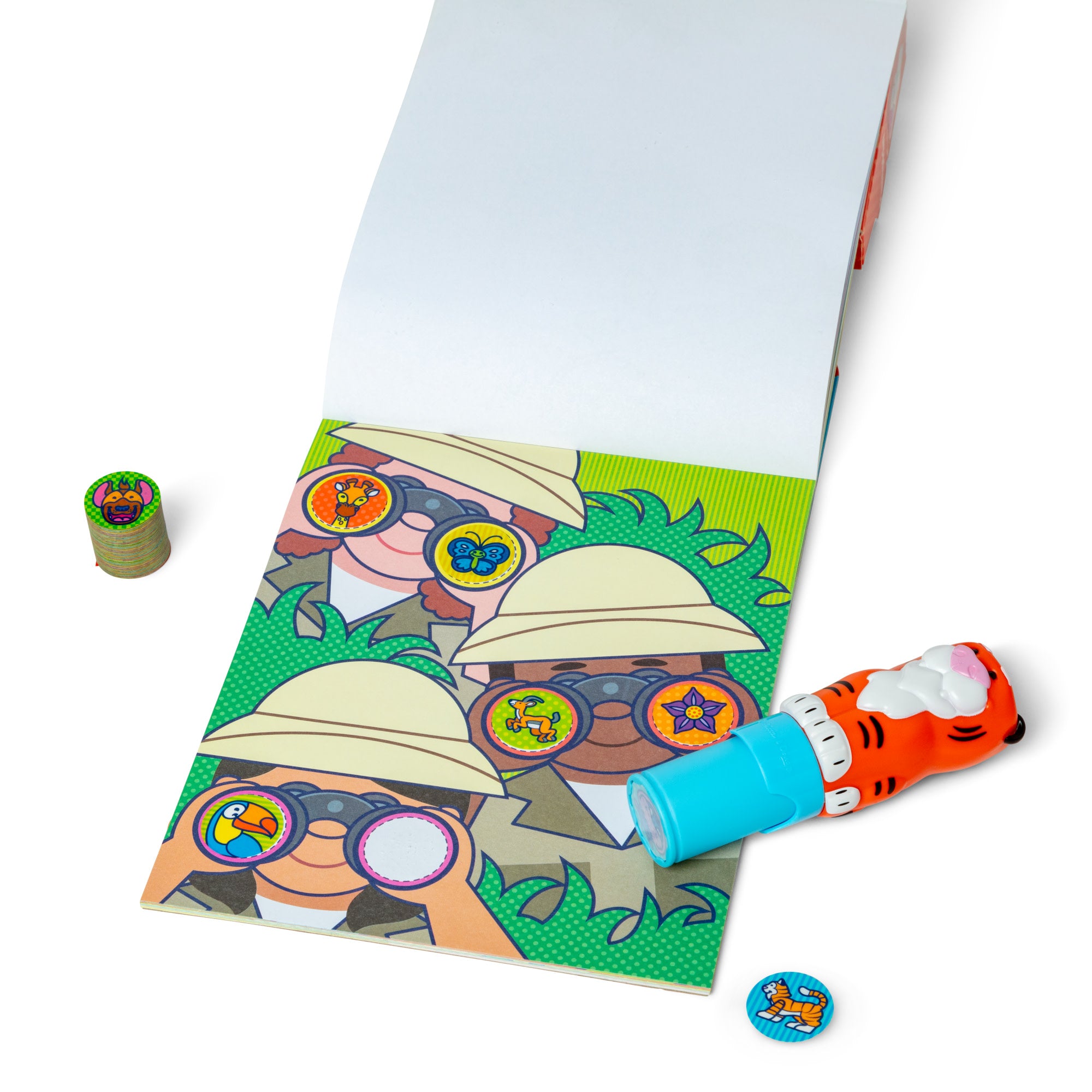 Sticker WOW!? Tiger Bundle: Activity Pad & Sticker Stamper + Mini Activity Pad and 200 Refill Stickers - Image 3