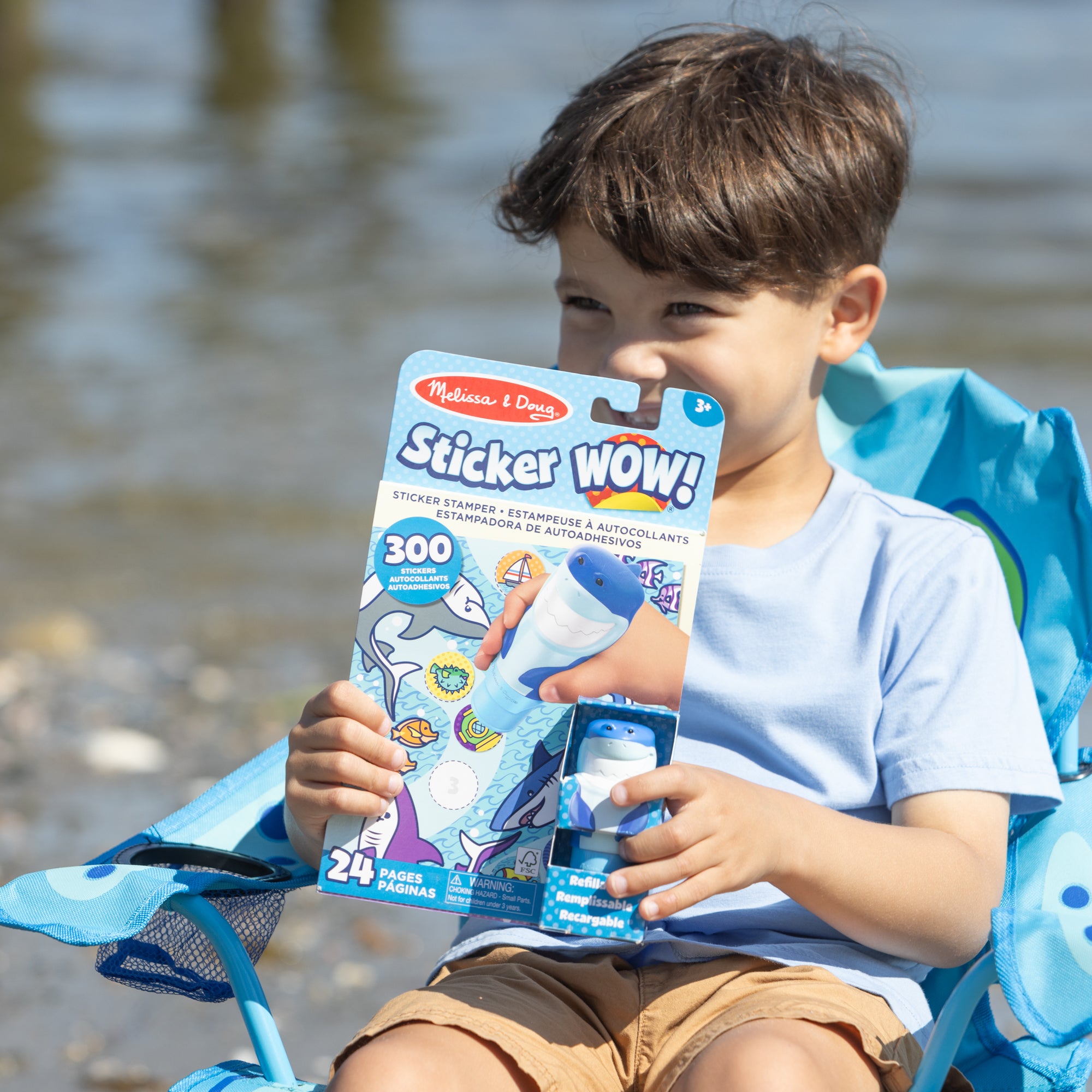 Sticker WOW!? Shark Bundle: Activity Pad & Sticker Stamper + Mini Activity Pad and 200 Refill Stickers - Image 7
