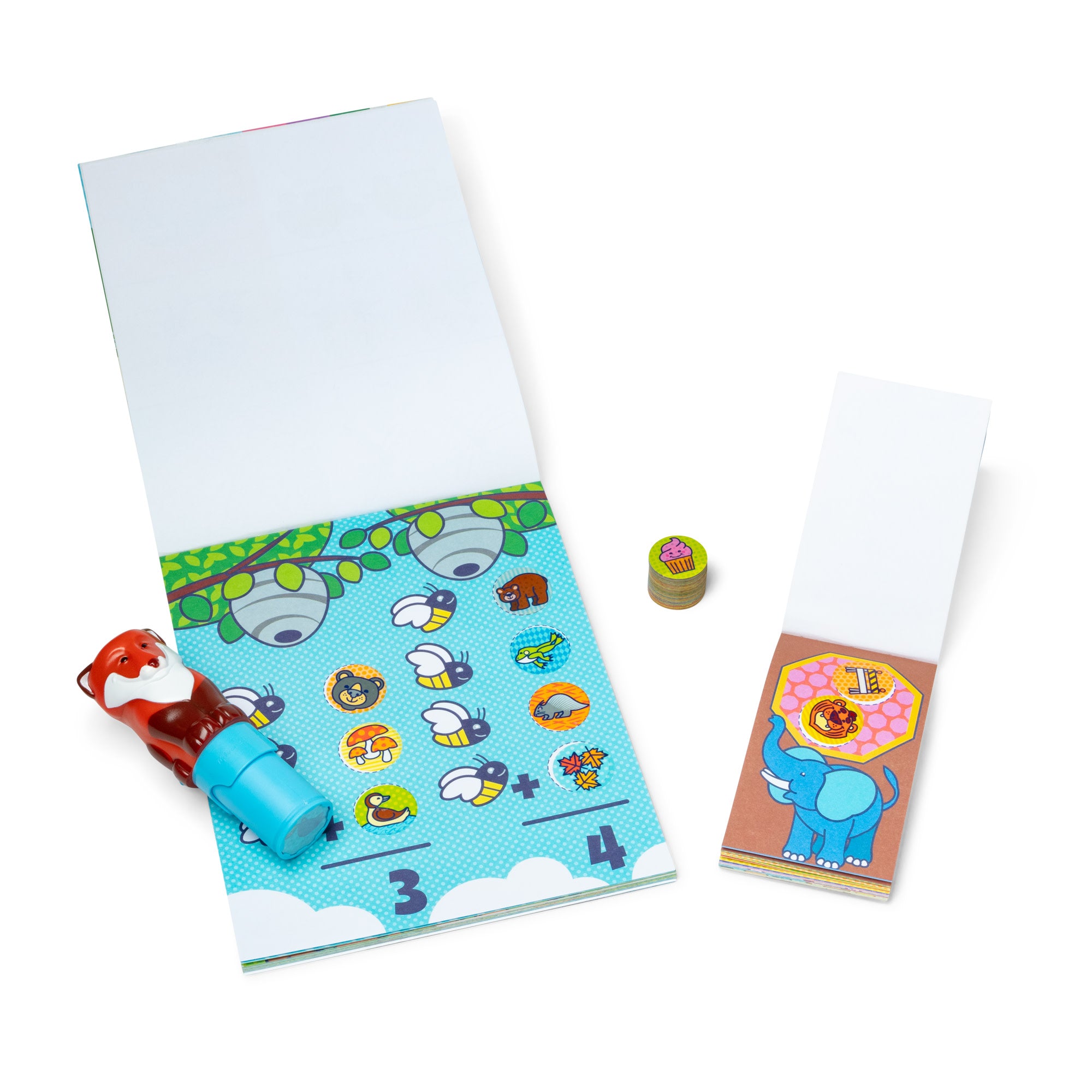 Sticker WOW!? Fox Bundle: Activity Pad & Sticker Stamper + Mini Activity Pad and 200 Refill Stickers - Image 2