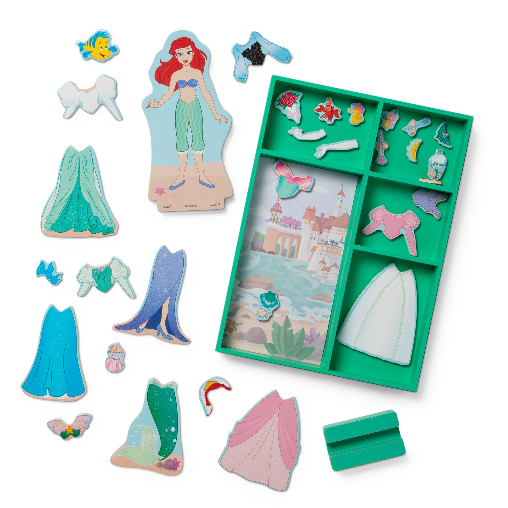 Disney Princess Ariel Wooden Magnetic Dress-Up - Image 4