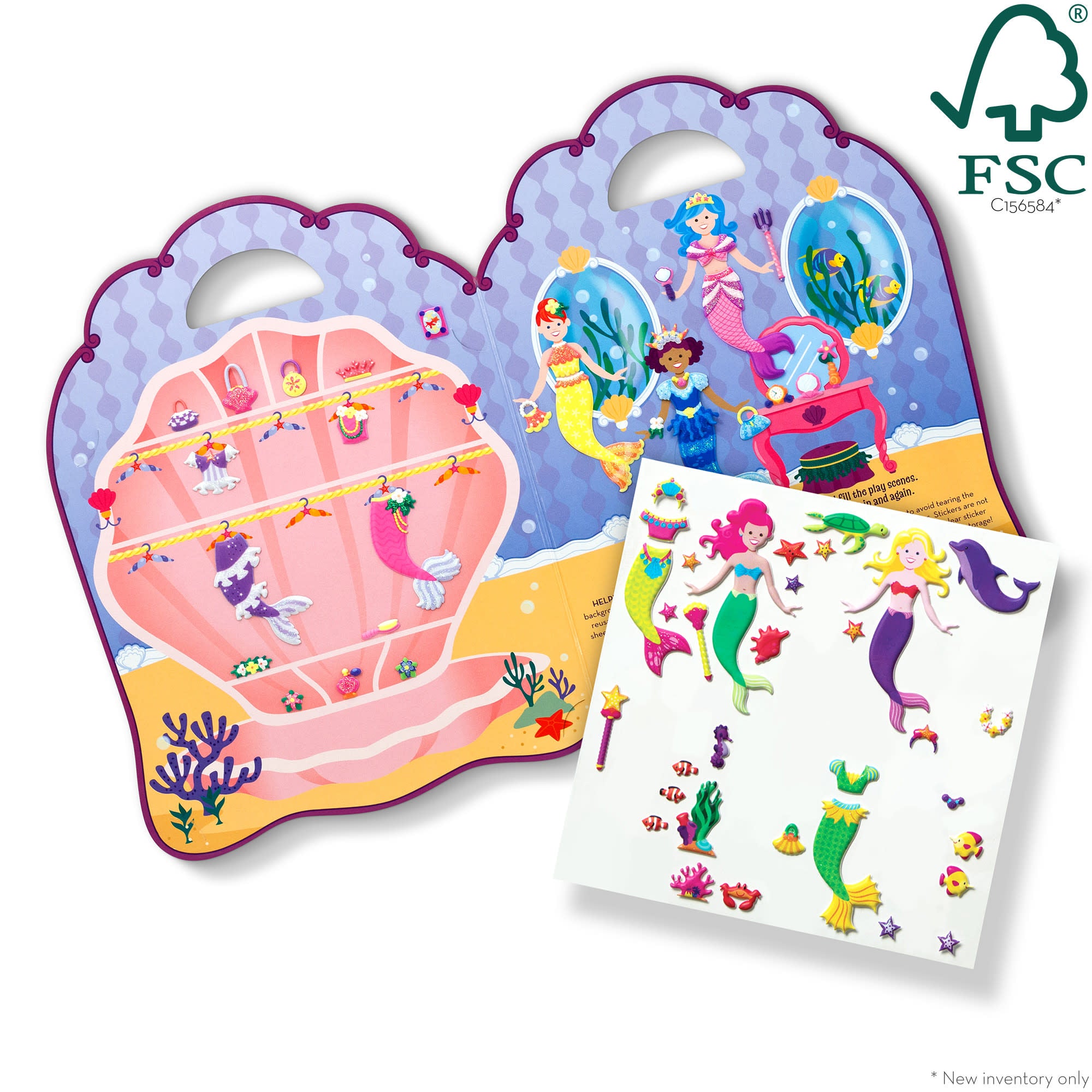 Puffy Sticker Play Set - Mermaid - Image 3