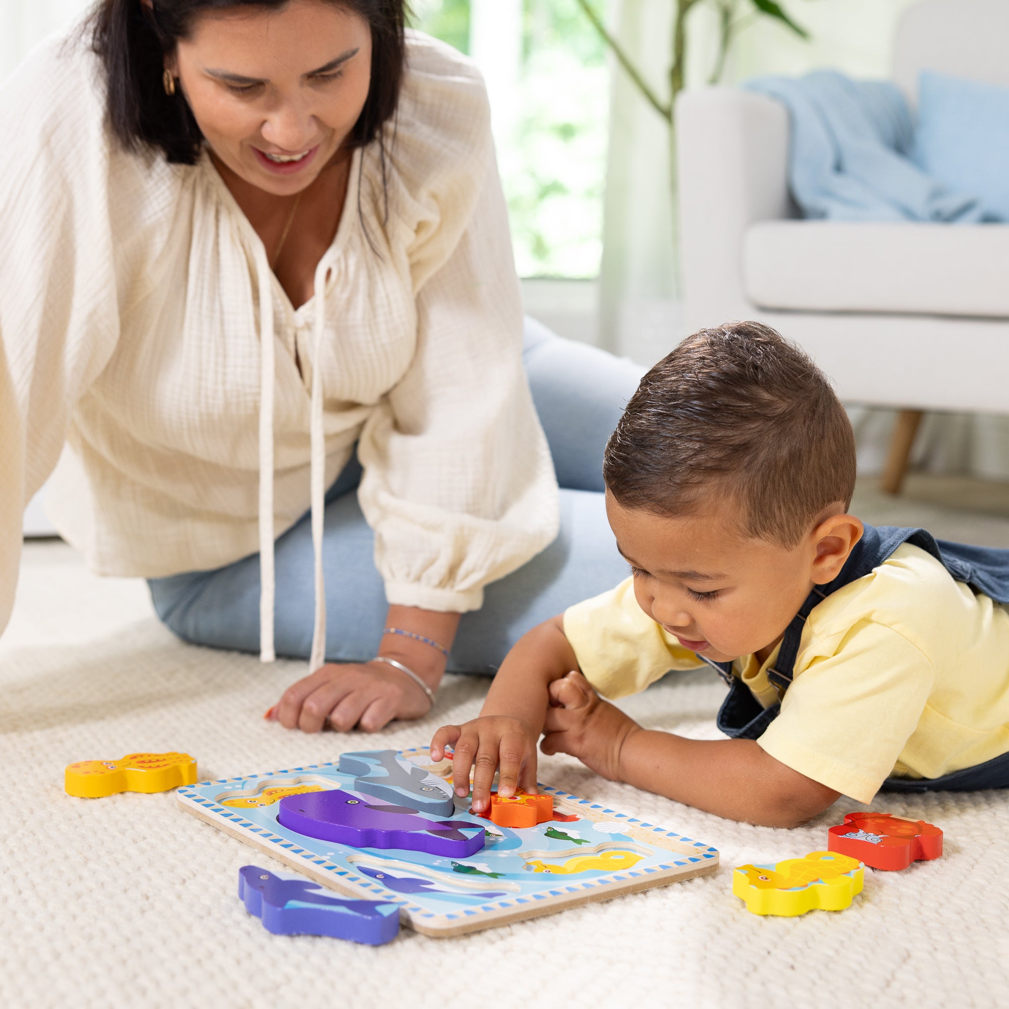 Sea Creatures Chunky Puzzle - 7 Pieces - Image 2