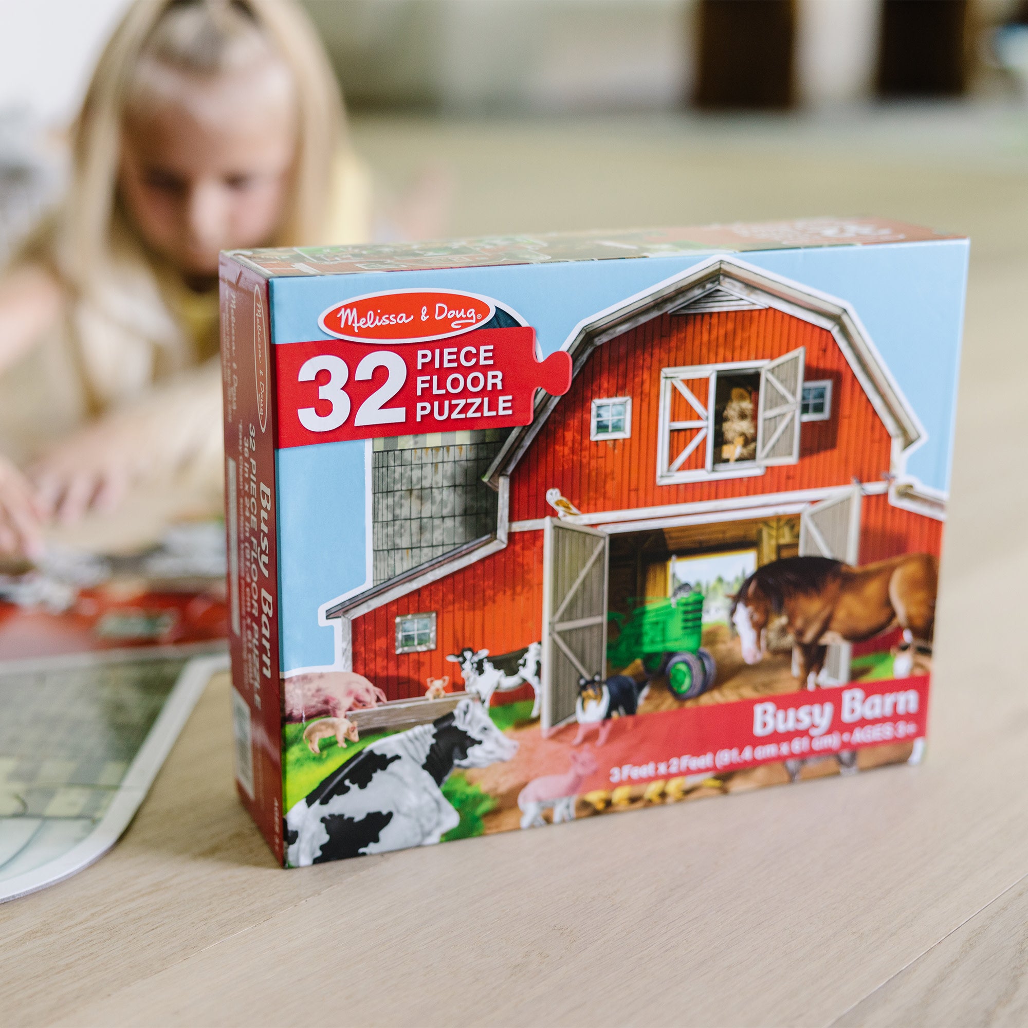Busy Barn Shaped Floor Puzzle - 32 Pieces - Image 9