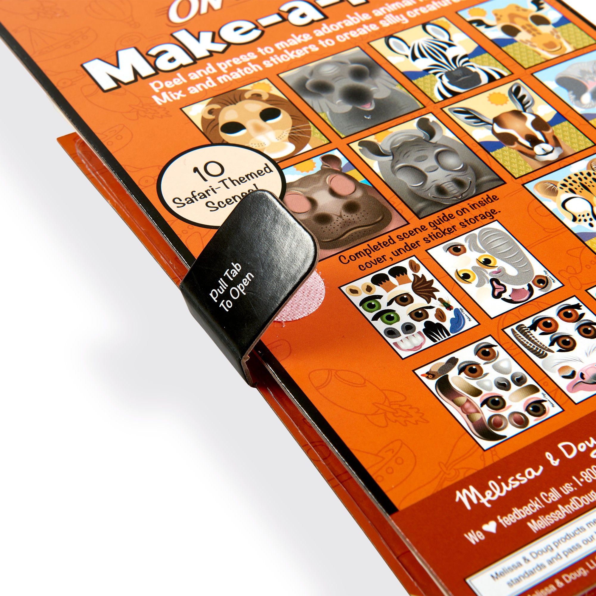 Make-a-Face ?C Safari Reusable Sticker Pad ?C On the Go Travel Activity - Image 7