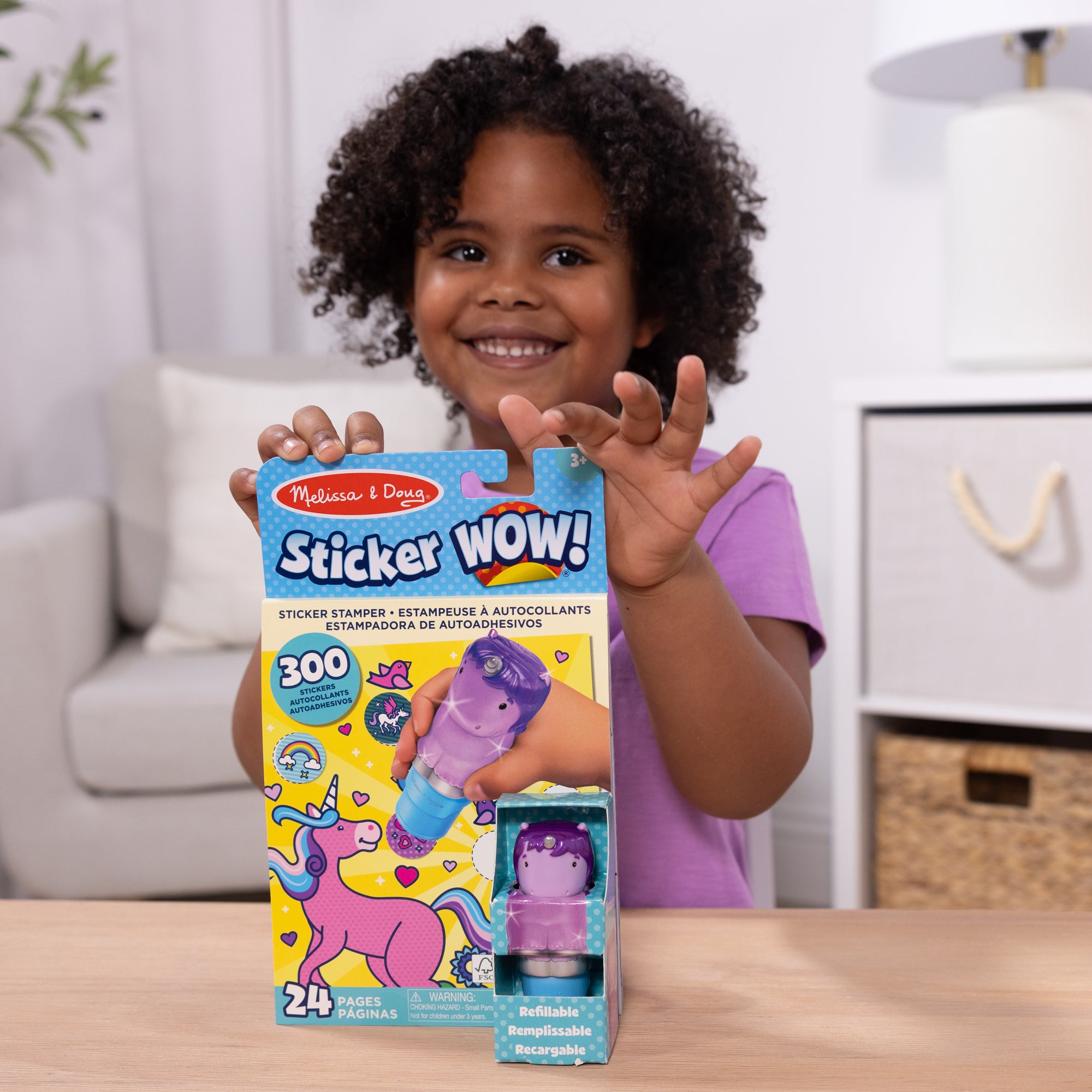 Sticker WOW!? Activity Pad & Sticker Stamper - Purple Unicorn - Image 2