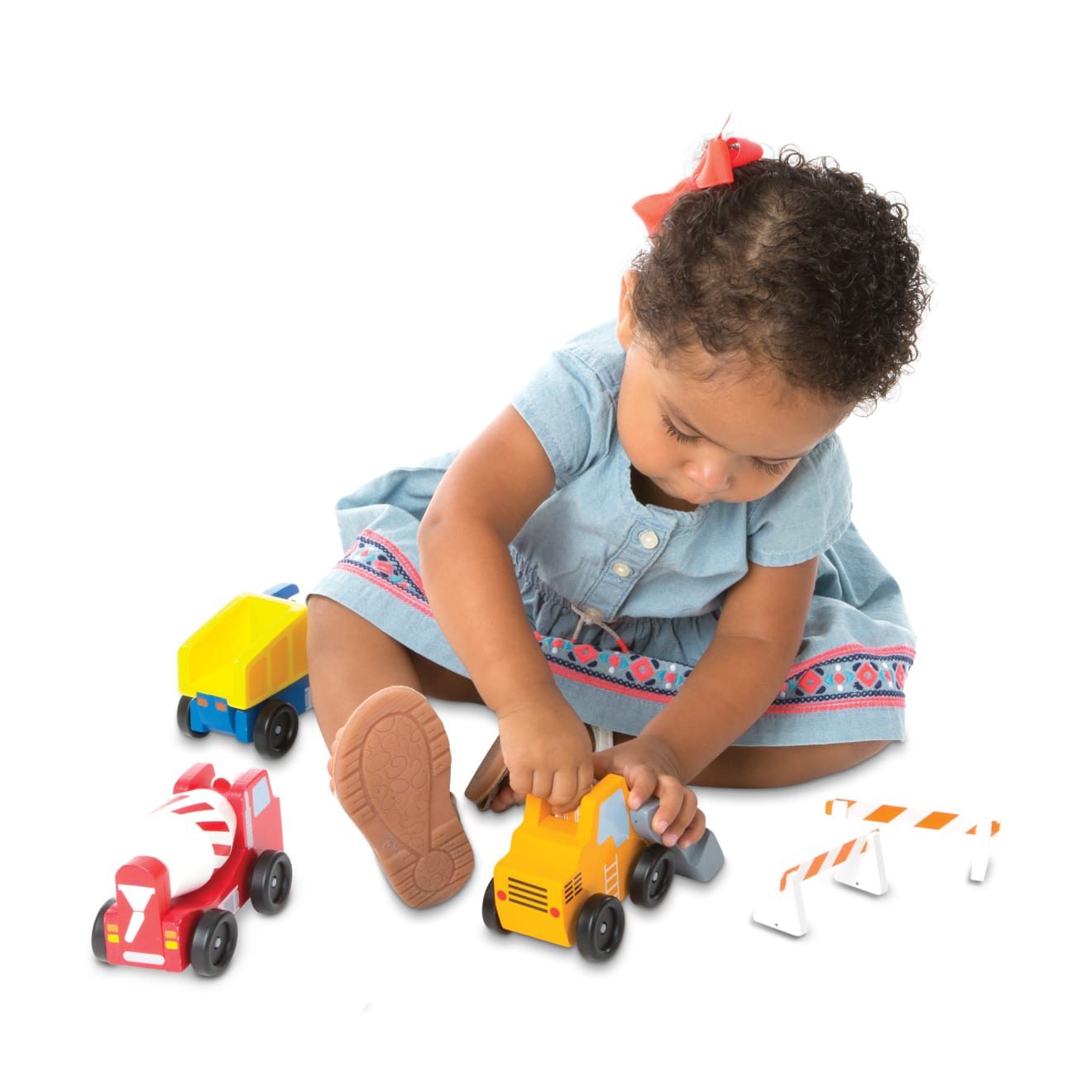Classic Wooden Toy Construction Vehicle Set - Image 8