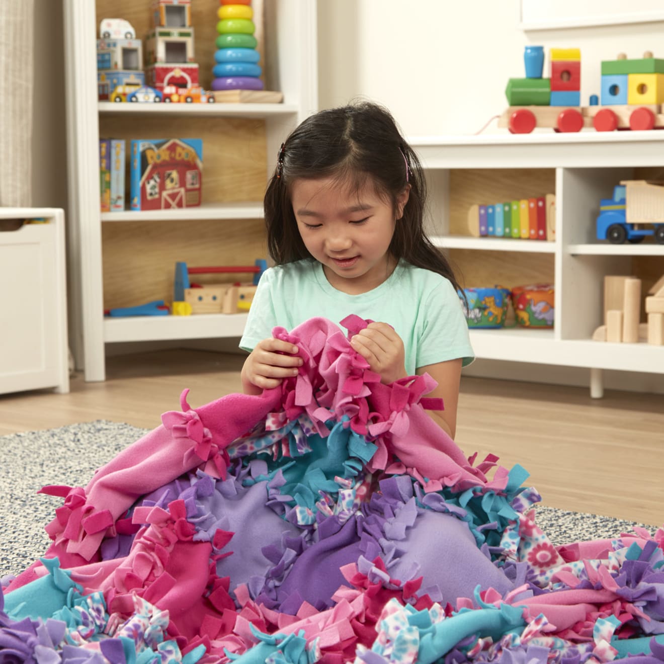 Created by Me! Flower Fleece Quilt - Image 9