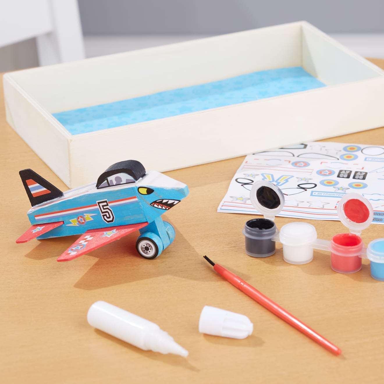 Decorate-Your-Own Wooden Plane - Image 9