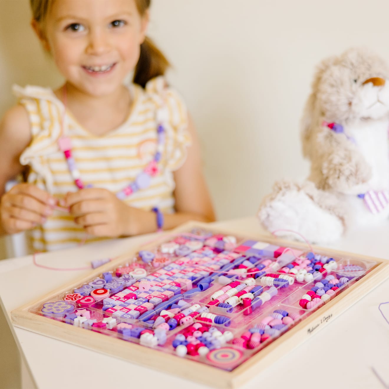 Created by Me! Sparkle & Shimmer Beads Wooden Bead Kit - Image 9