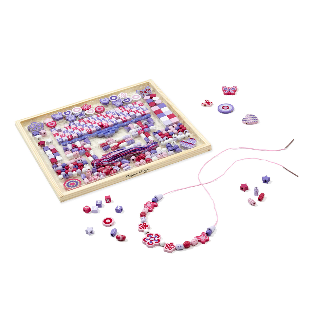 Created by Me! Sparkle & Shimmer Beads Wooden Bead Kit - Image 4