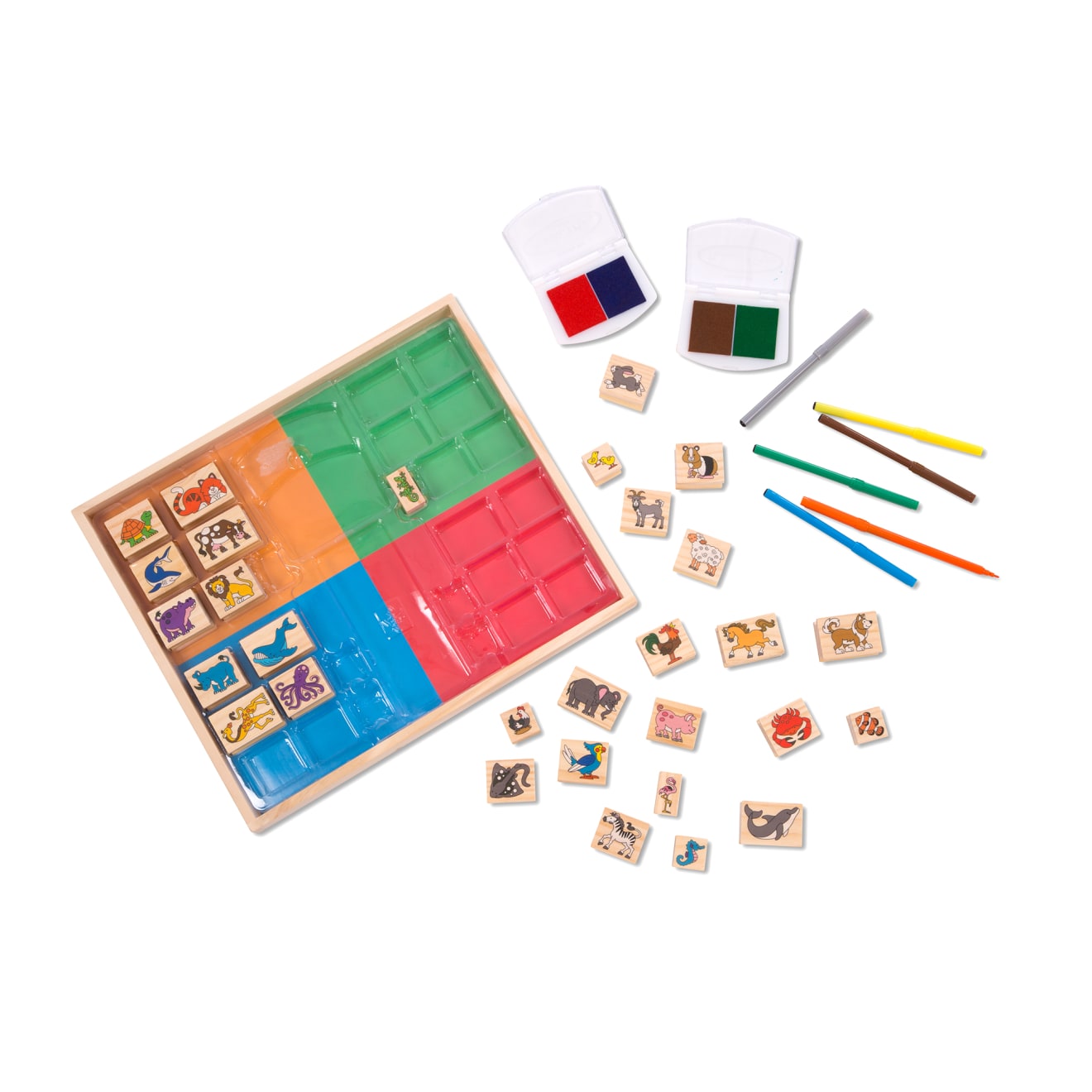 Deluxe Wooden Stamp Set - Animals - Image 9