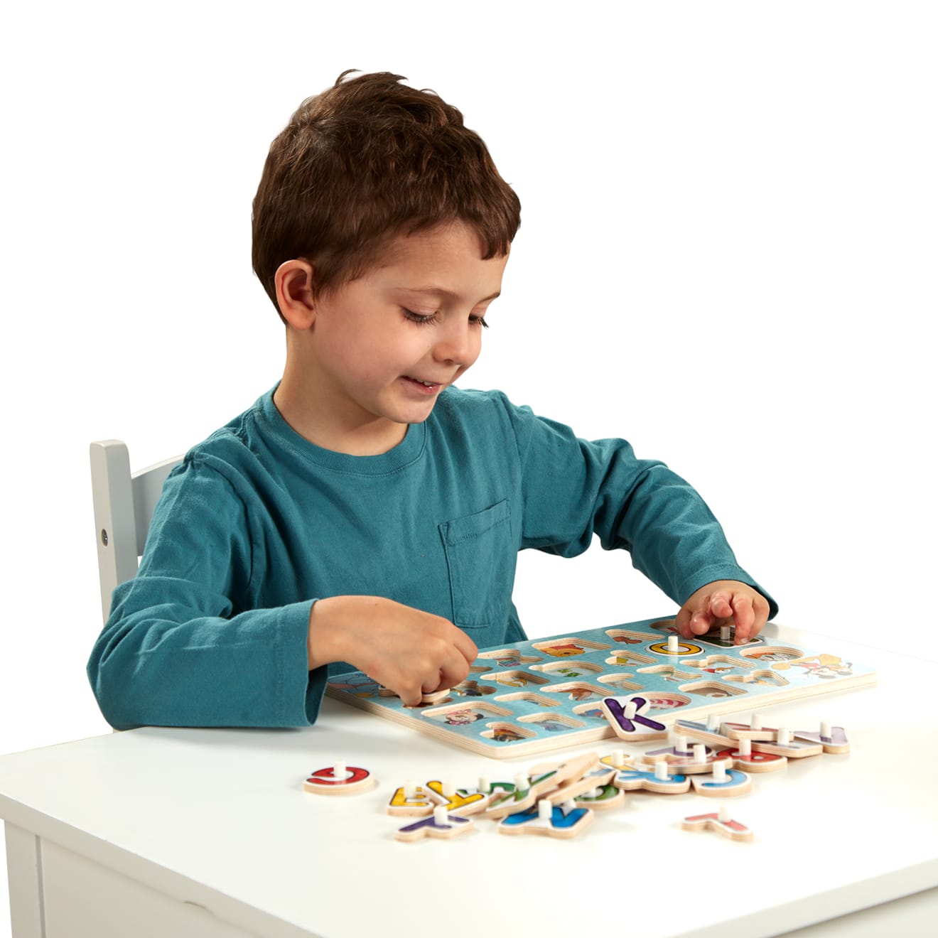 Disney Classics Wooden Alphabet Peg Puzzle - Image 8
