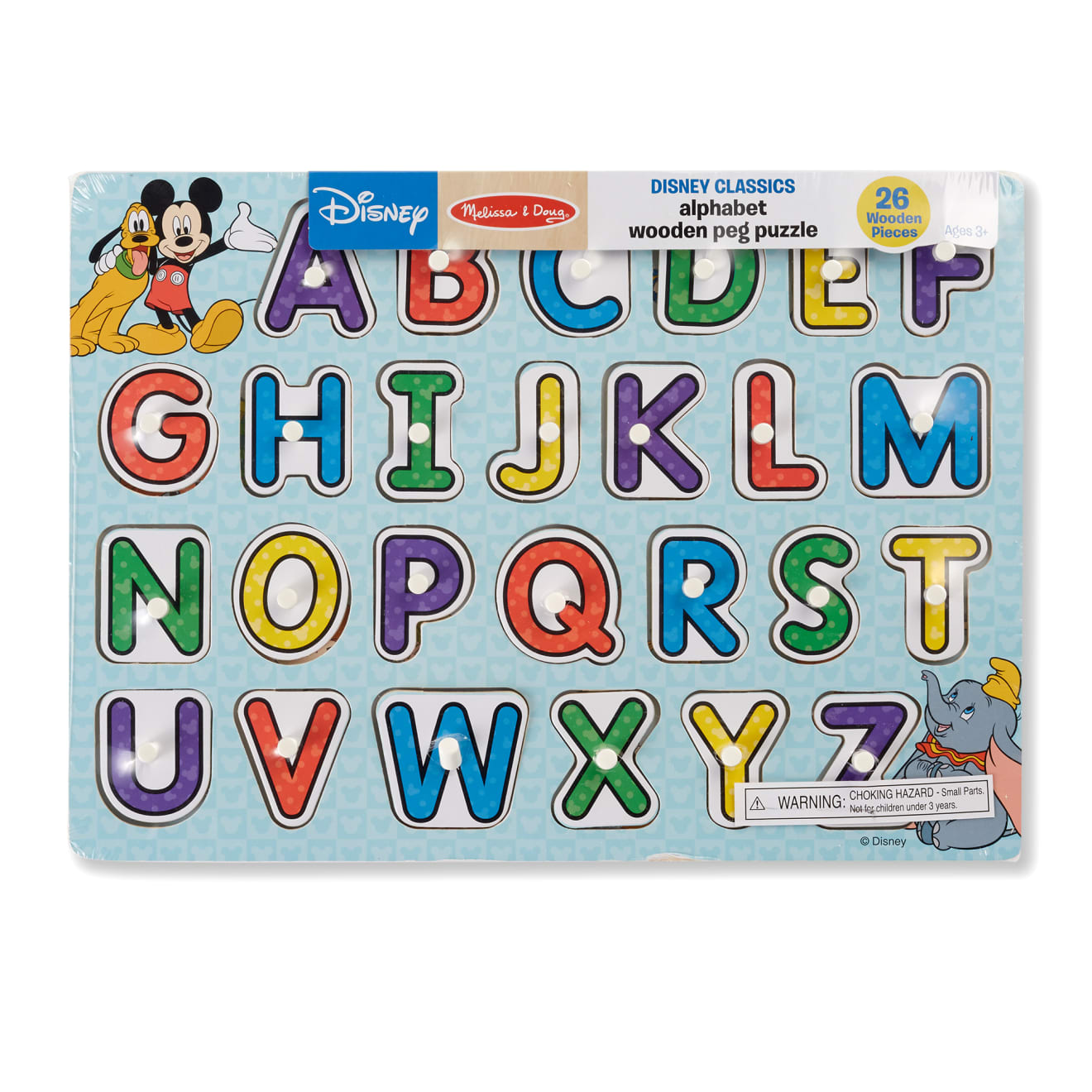 Disney Classics Wooden Alphabet Peg Puzzle - Image 3