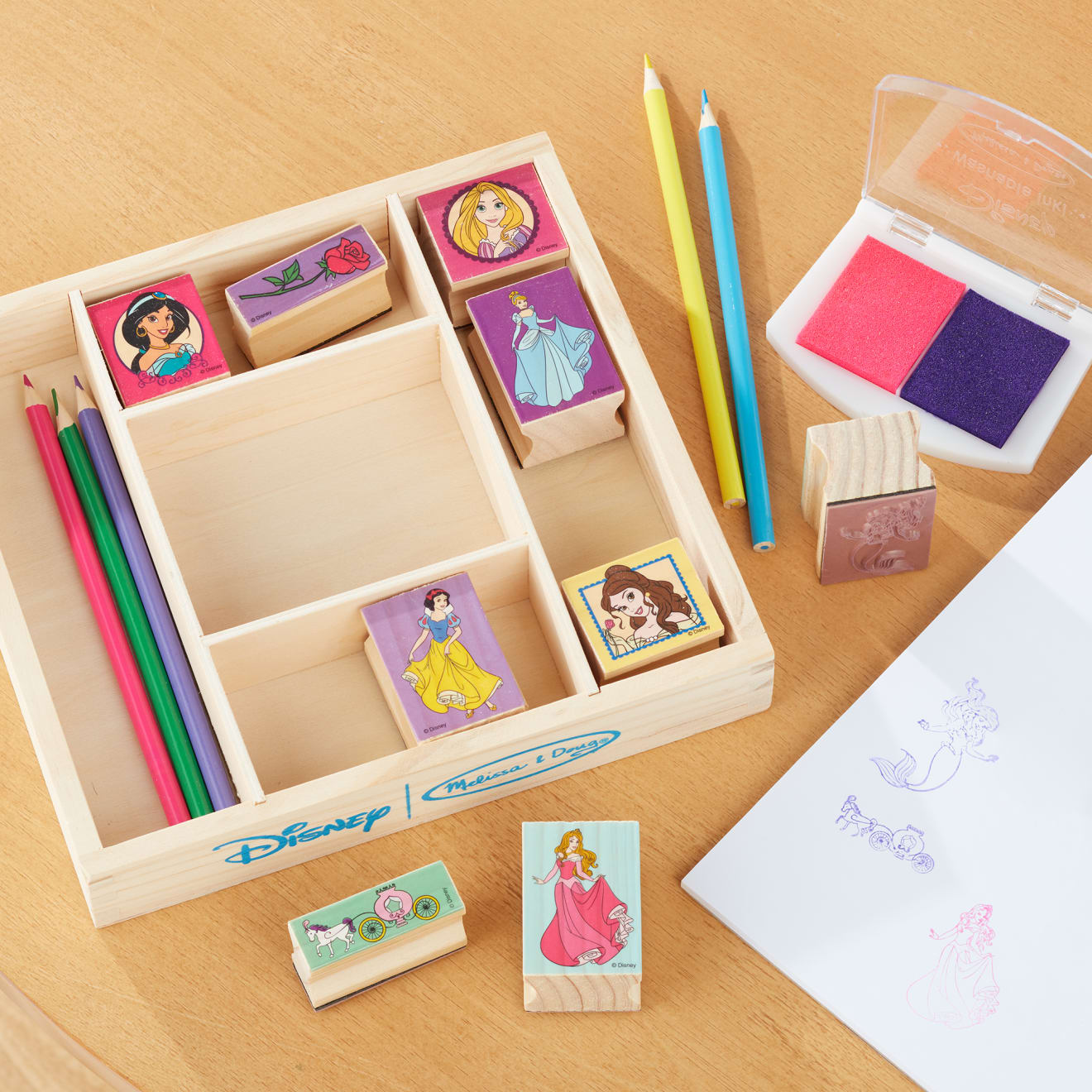 Disney Princess Wooden Stamp Set - Image 9