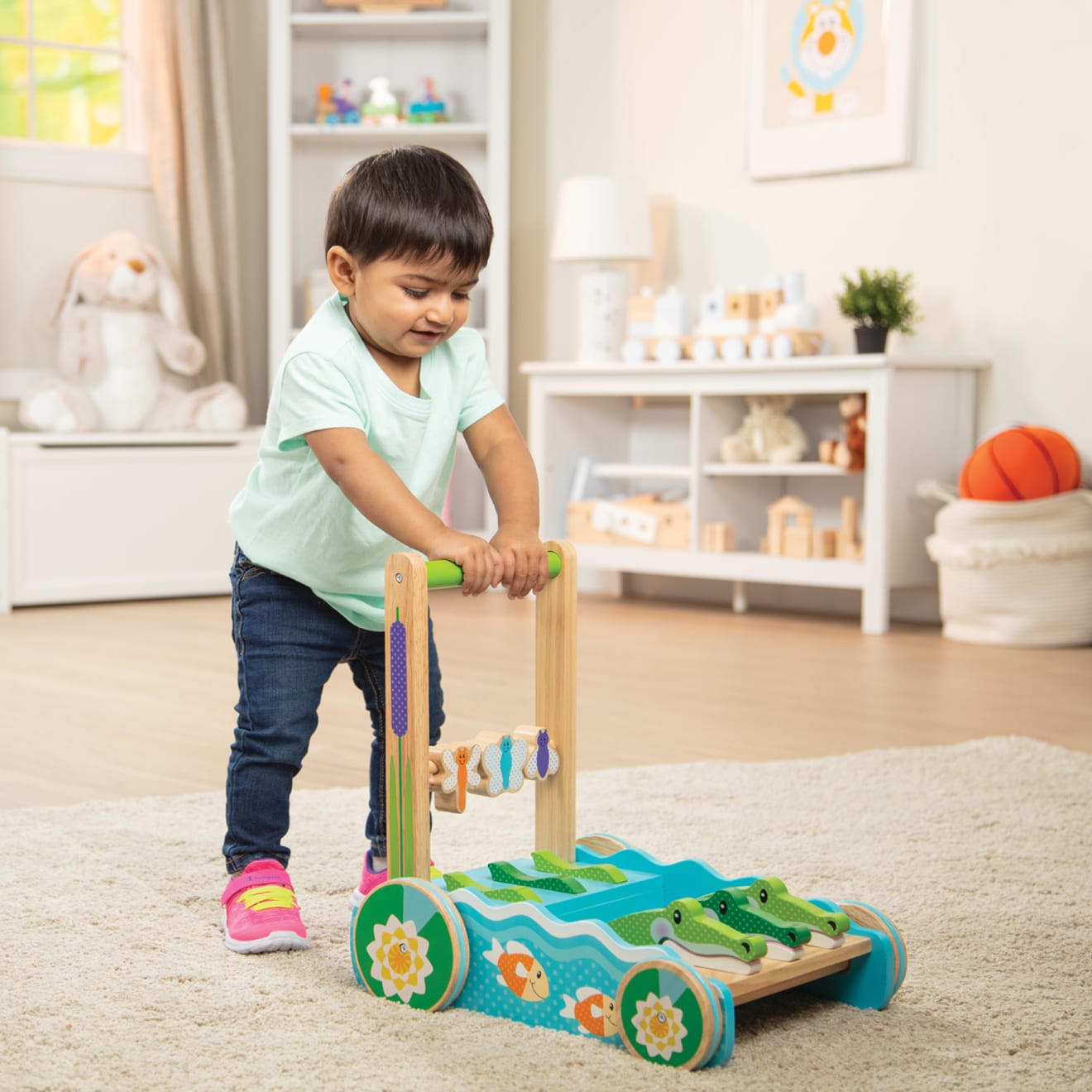 First Play Chomp & Clack Alligator Push Toy - Image 8