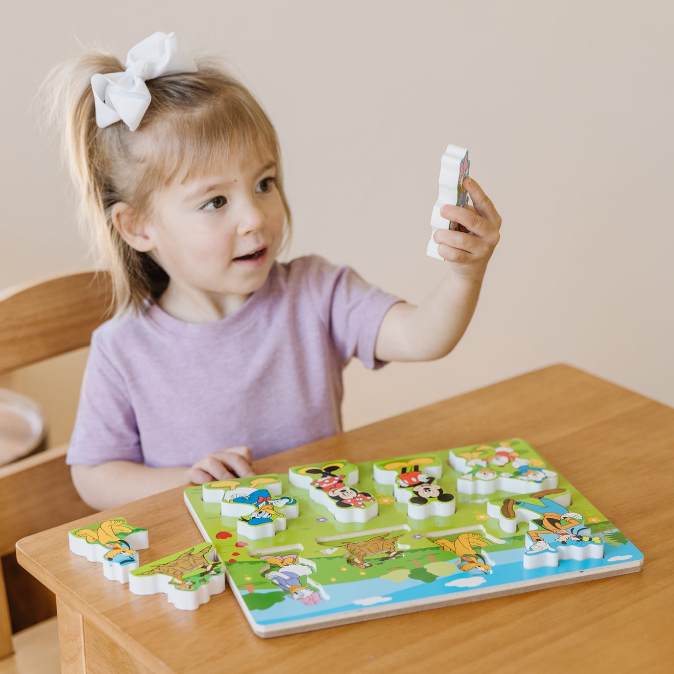 Disney Mickey Mouse Wooden Chunky Puzzle - Image 6