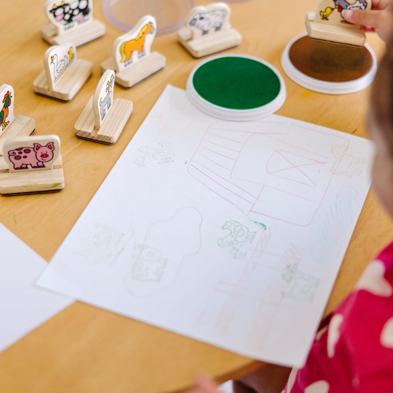 My First Wooden Stamp Set - Farm Animals - Image 6