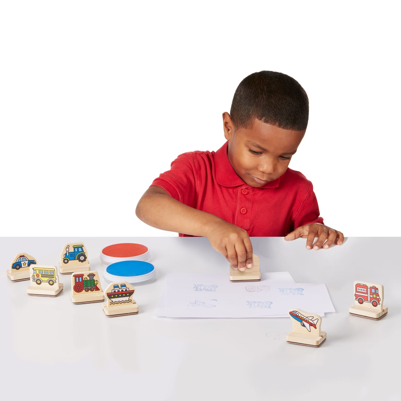 My First Wooden Stamp Set - Vehicles - Image 8