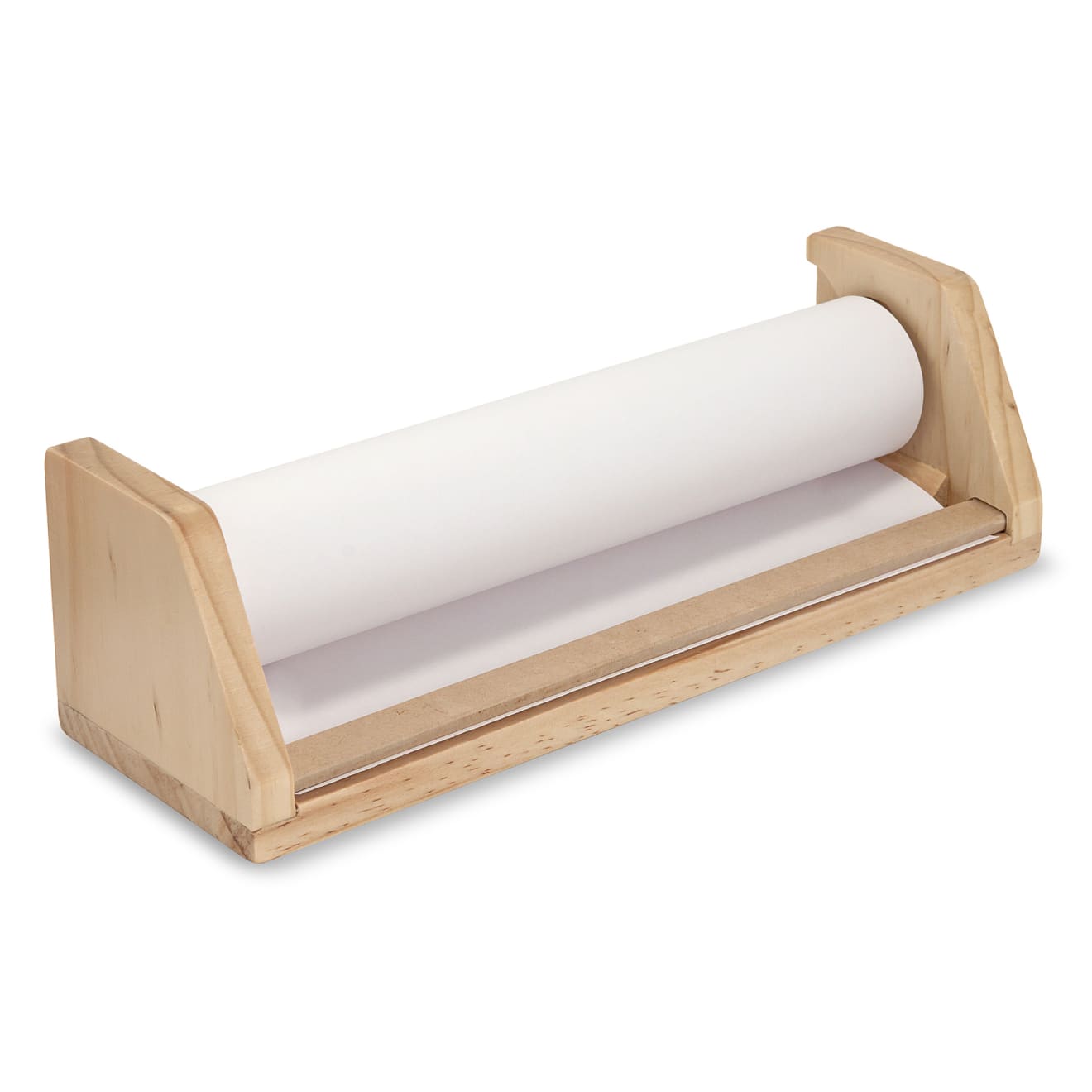 Wooden Tabletop Paper Roll Dispenser - Image 3