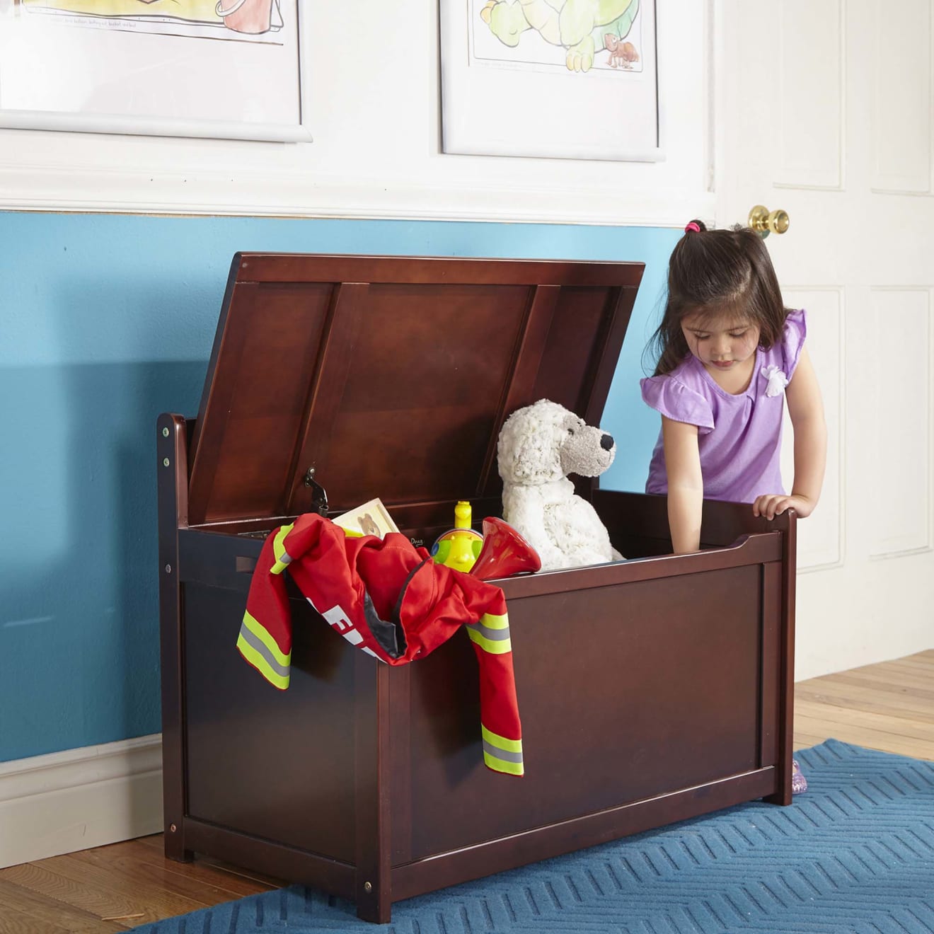 Wooden Toy Chest (Espresso) - Image 2