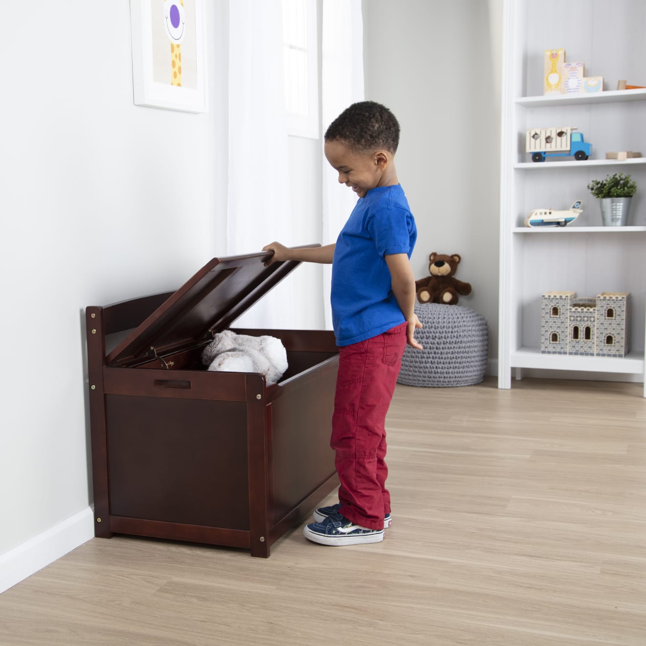Wooden Toy Chest (Espresso) - Image 5