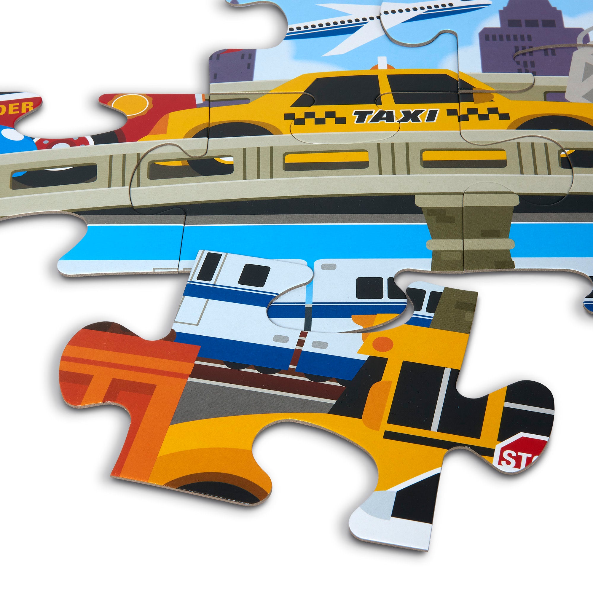 Traffic Jam Floor Puzzle - 24 Pieces - Image 3