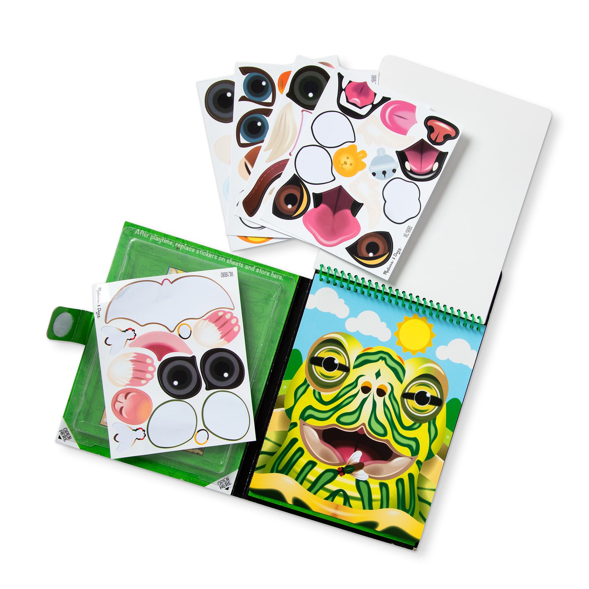 Make-a-Face ?C Pets Reusable Sticker Pad ?C On the Go Travel Activity