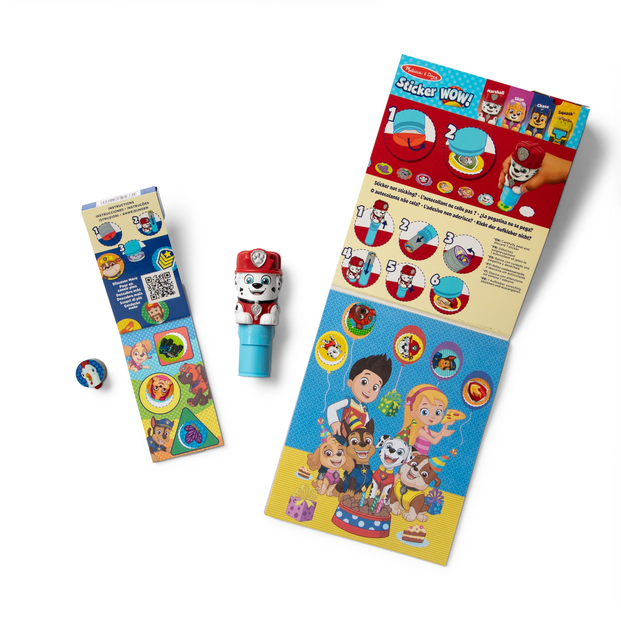 Sticker WOW!? PAW Patrol Marshall Bundle: Activity Pad & Sticker Stamper + Mini Activity Pad and 200 Refill Stickers - Image 4