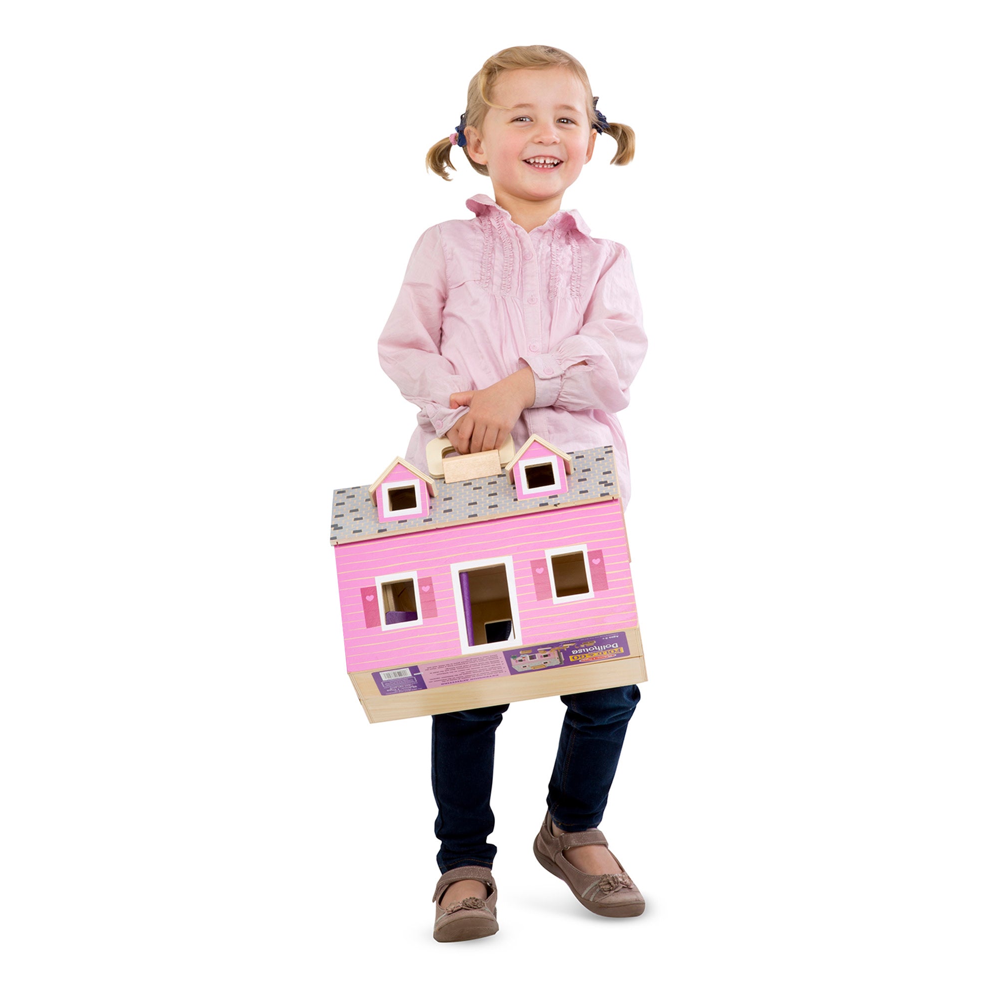 Wooden Fold & Go Dollhouse - Image 8