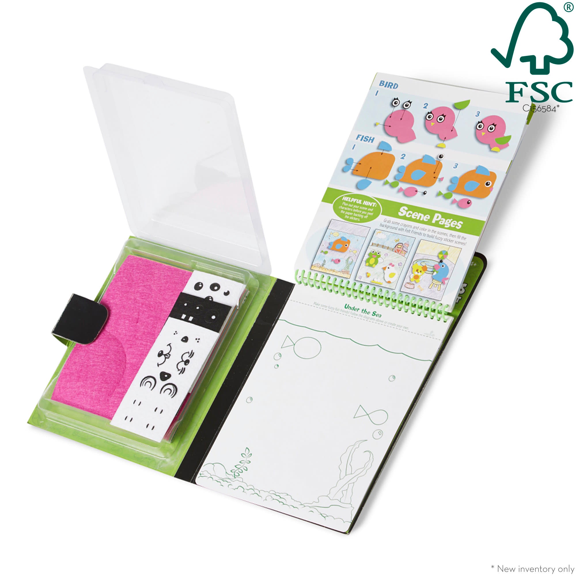 On-the-Go Felt Friends Stickers Craft Activity Set - Image 3