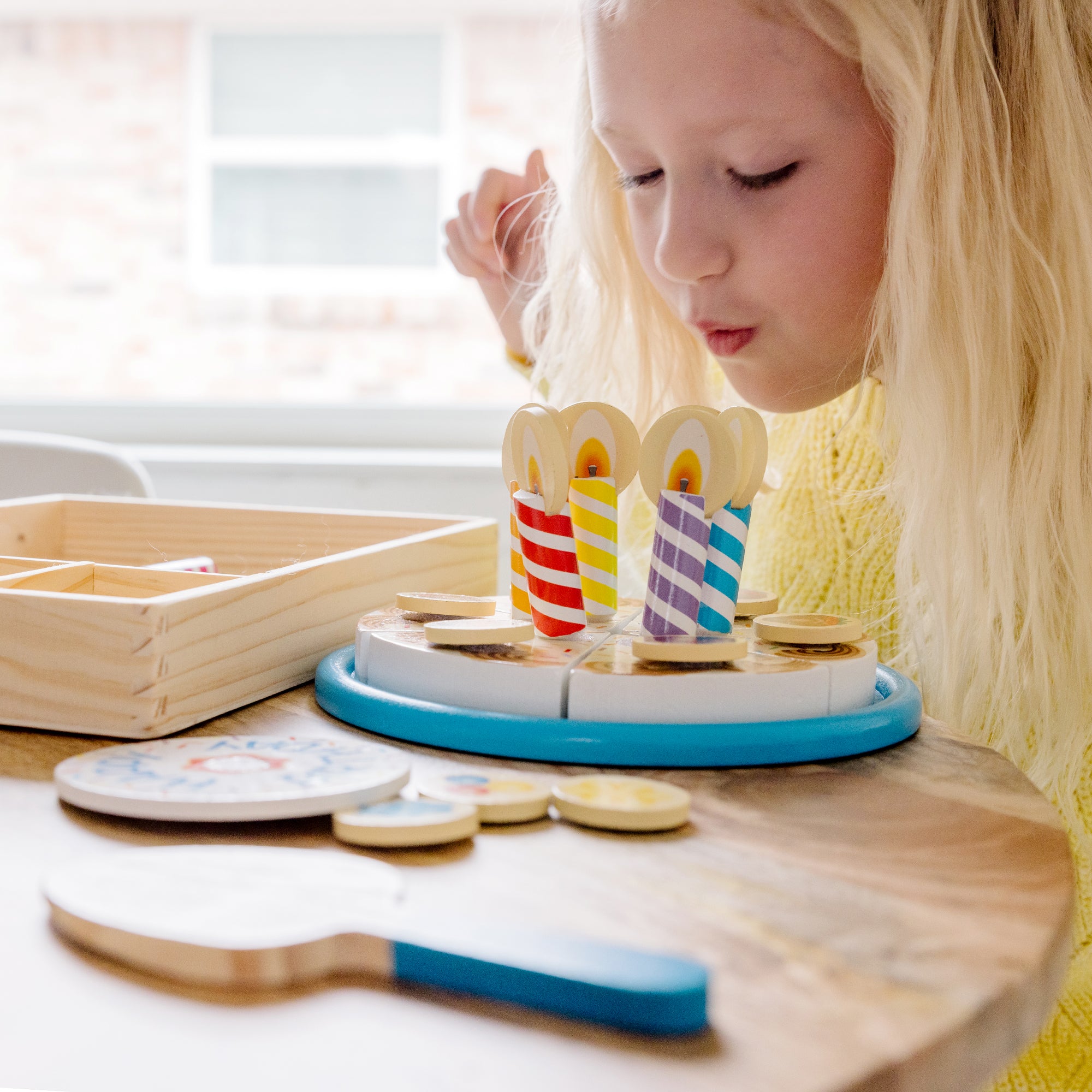 Wooden Birthday Cake Play Set - Image 8