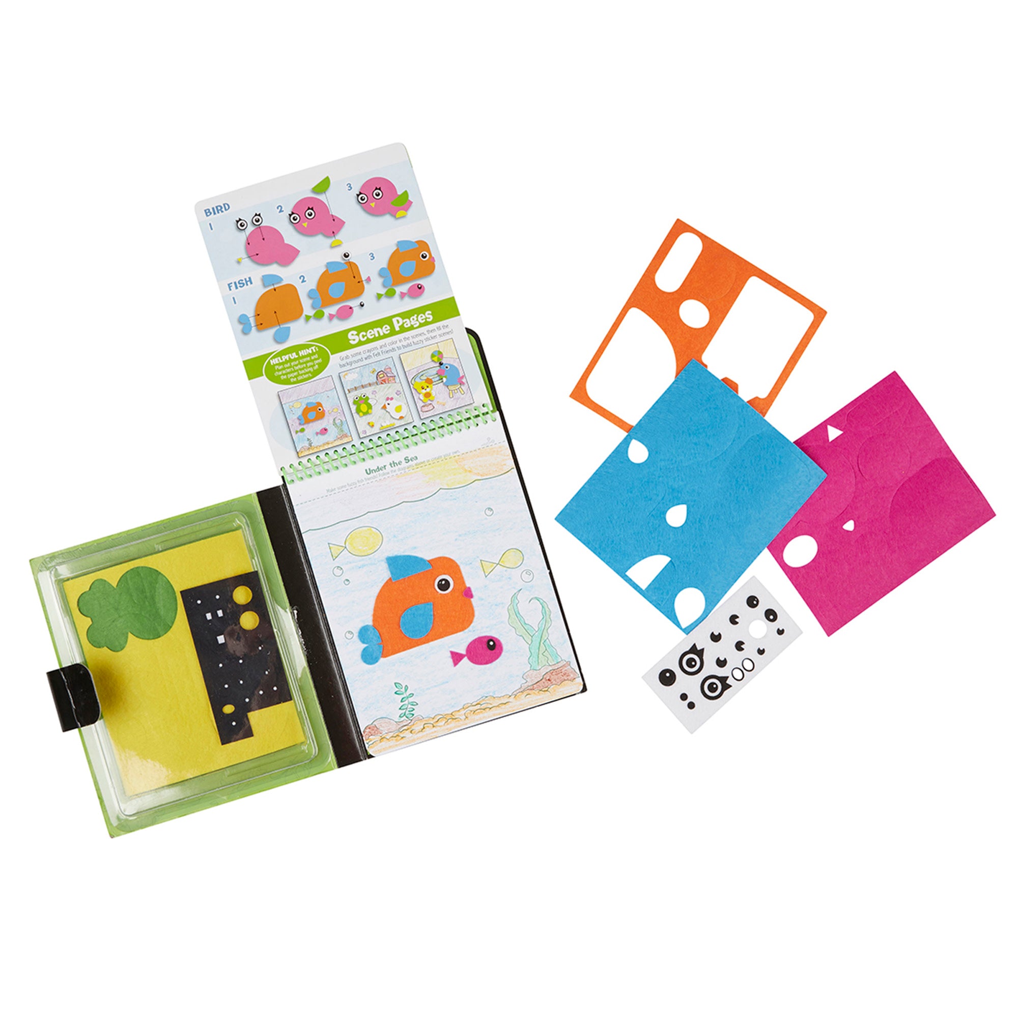 On-the-Go Felt Friends Stickers Craft Activity Set - Image 4