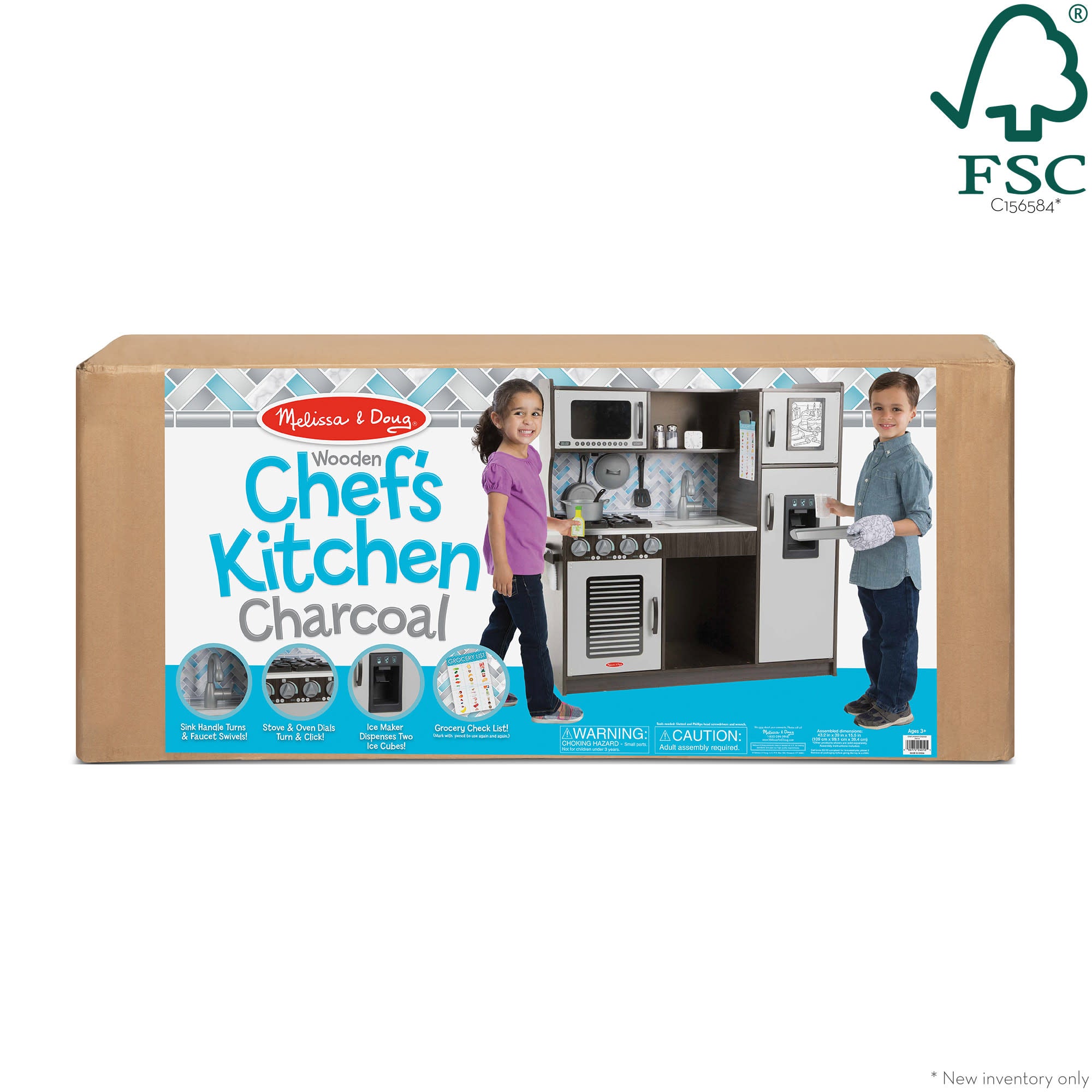 Wooden Chef's Kitchen - Charcoal - Image 3