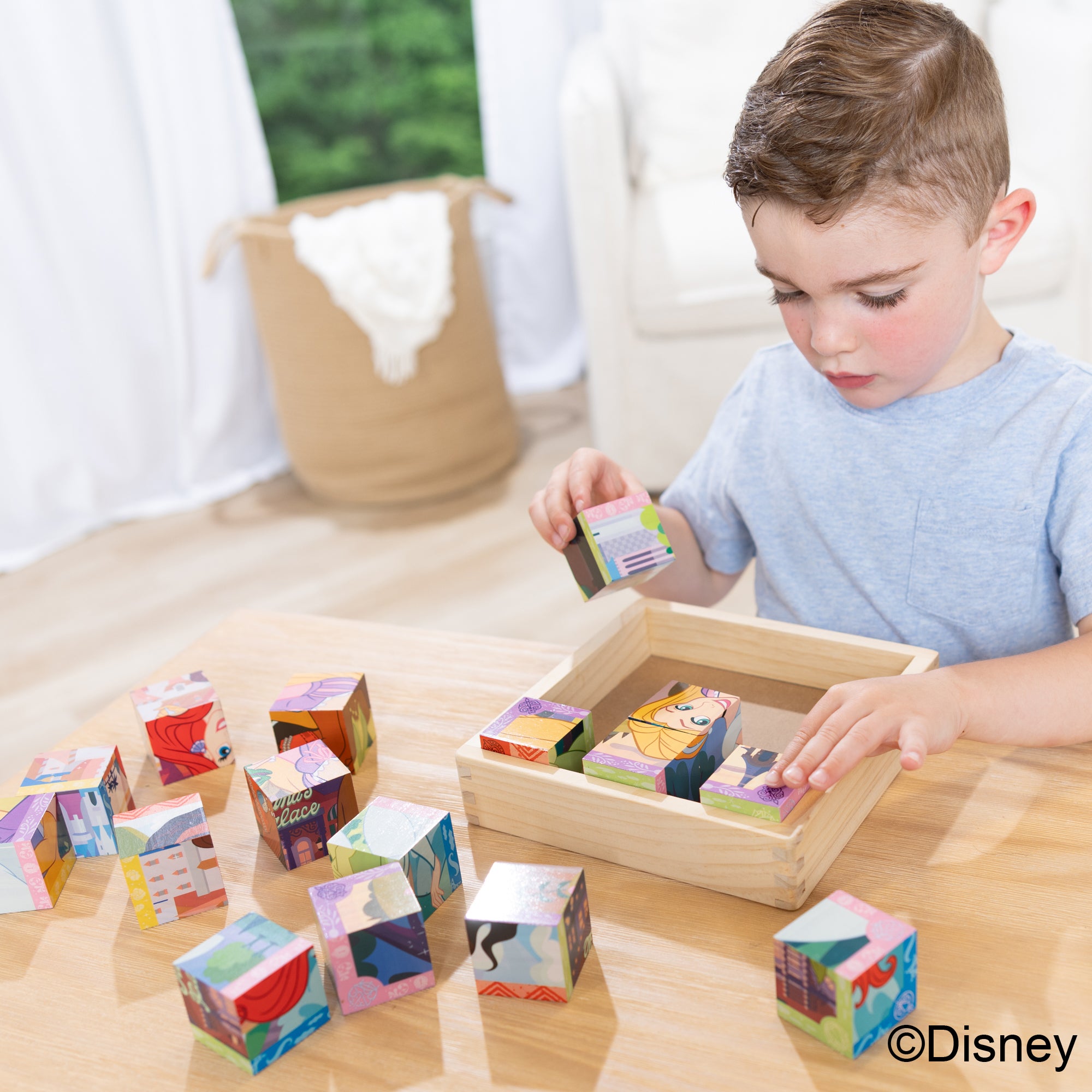 Disney Princess Wooden Cube Puzzle - Image 2