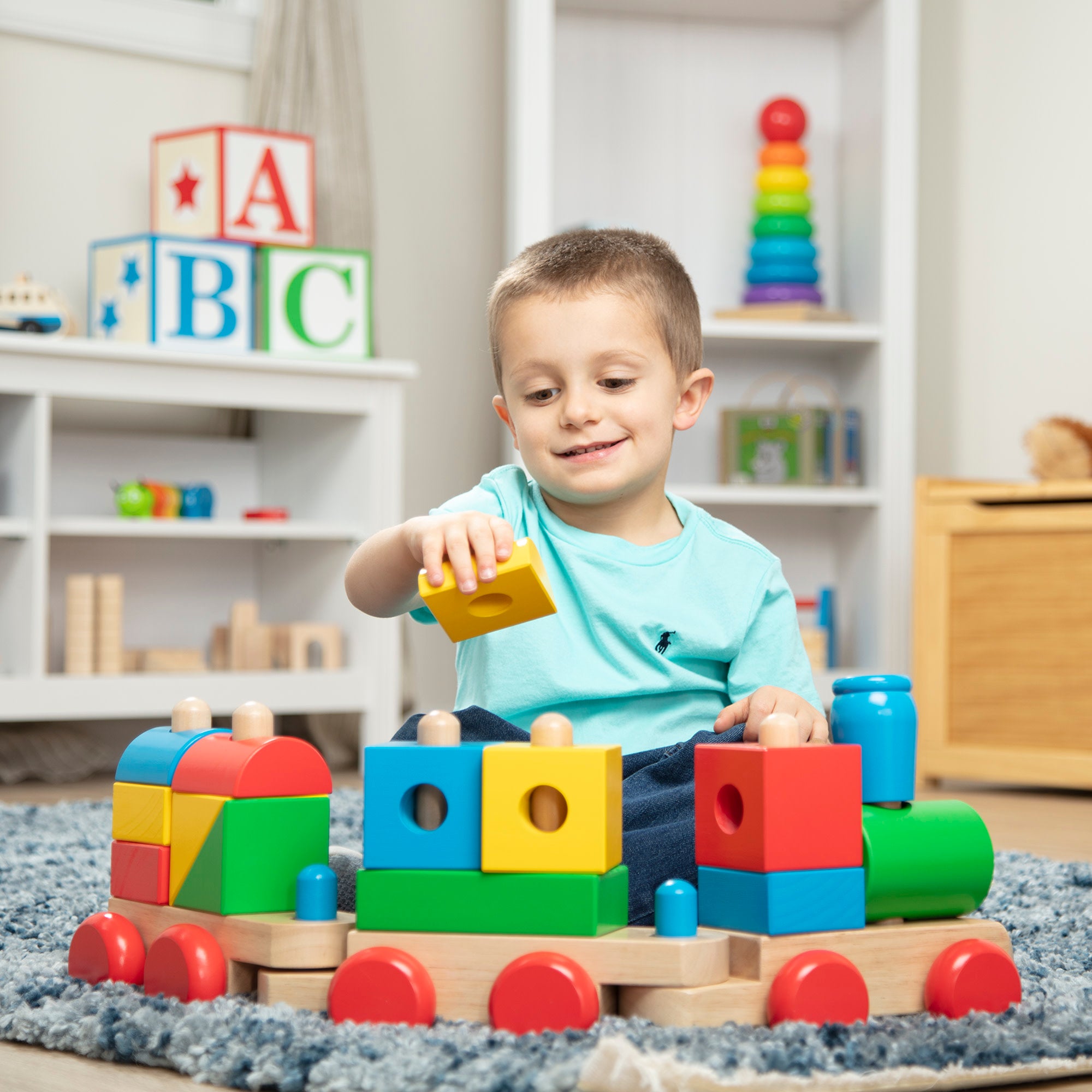 Jumbo Wooden Stacking Train ?C Classic - Image 5