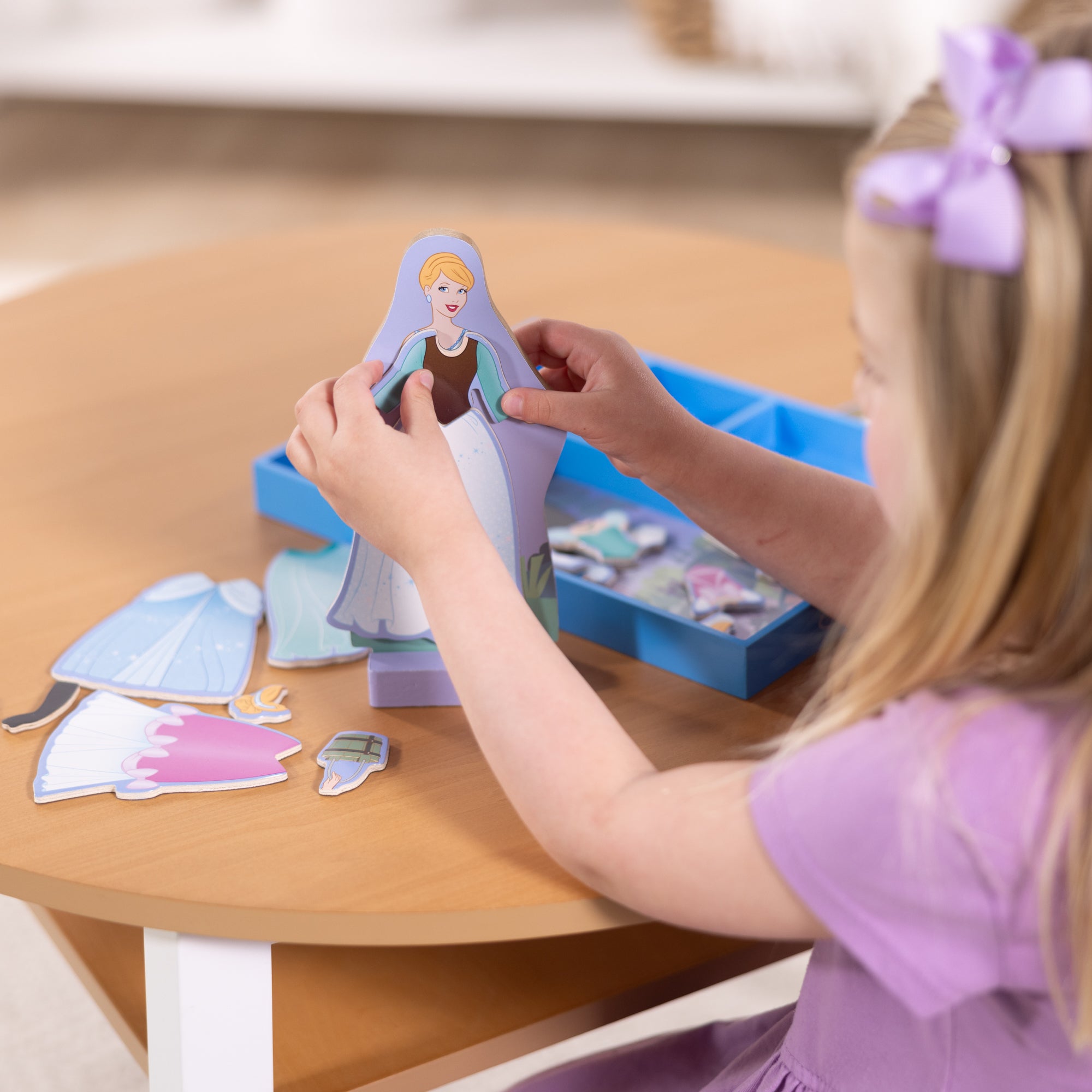 Disney Princess Cinderella Wooden Magnetic Dress-Up - Image 8