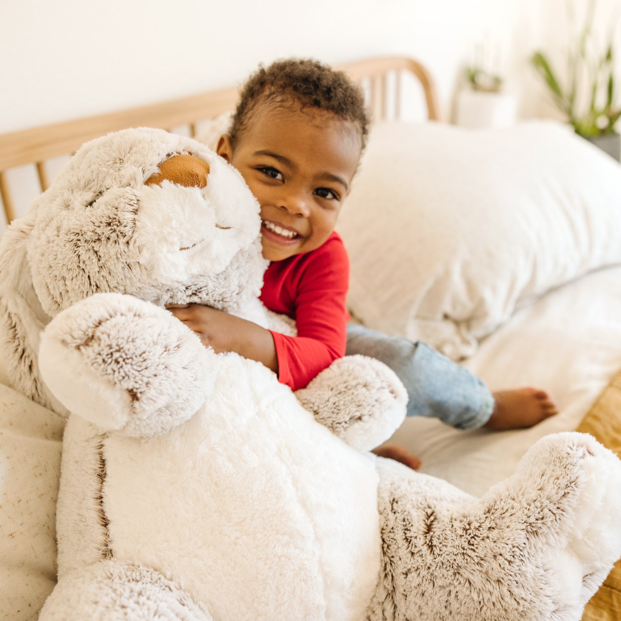 Jumbo Burrow Bunny Stuffed Plush Animal - Image 2