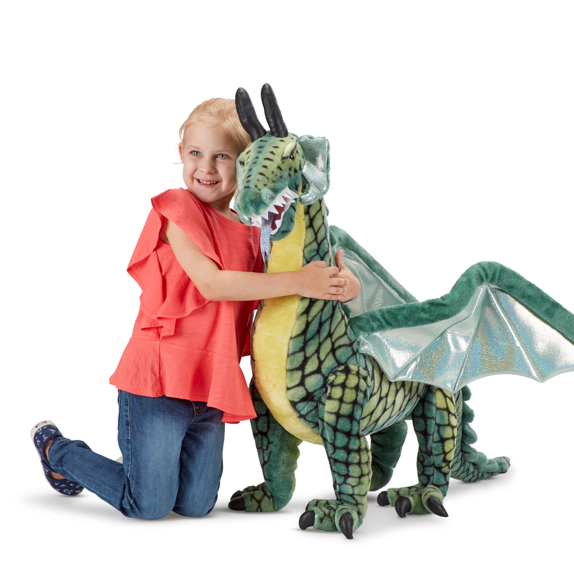 Winged Dragon Lifelike Plush Stuffed Animal - Image 8