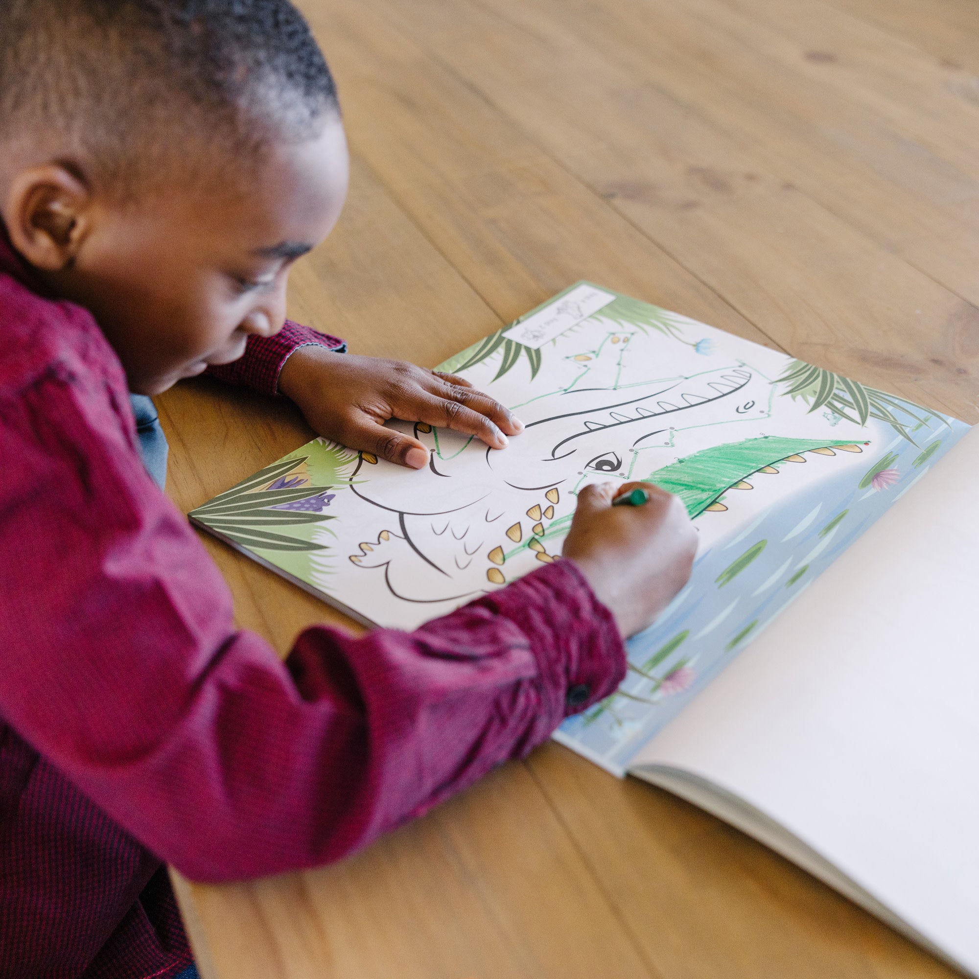ABC 123 Dot-to-Dot Coloring Pad ?C Wild Animals - Image 2