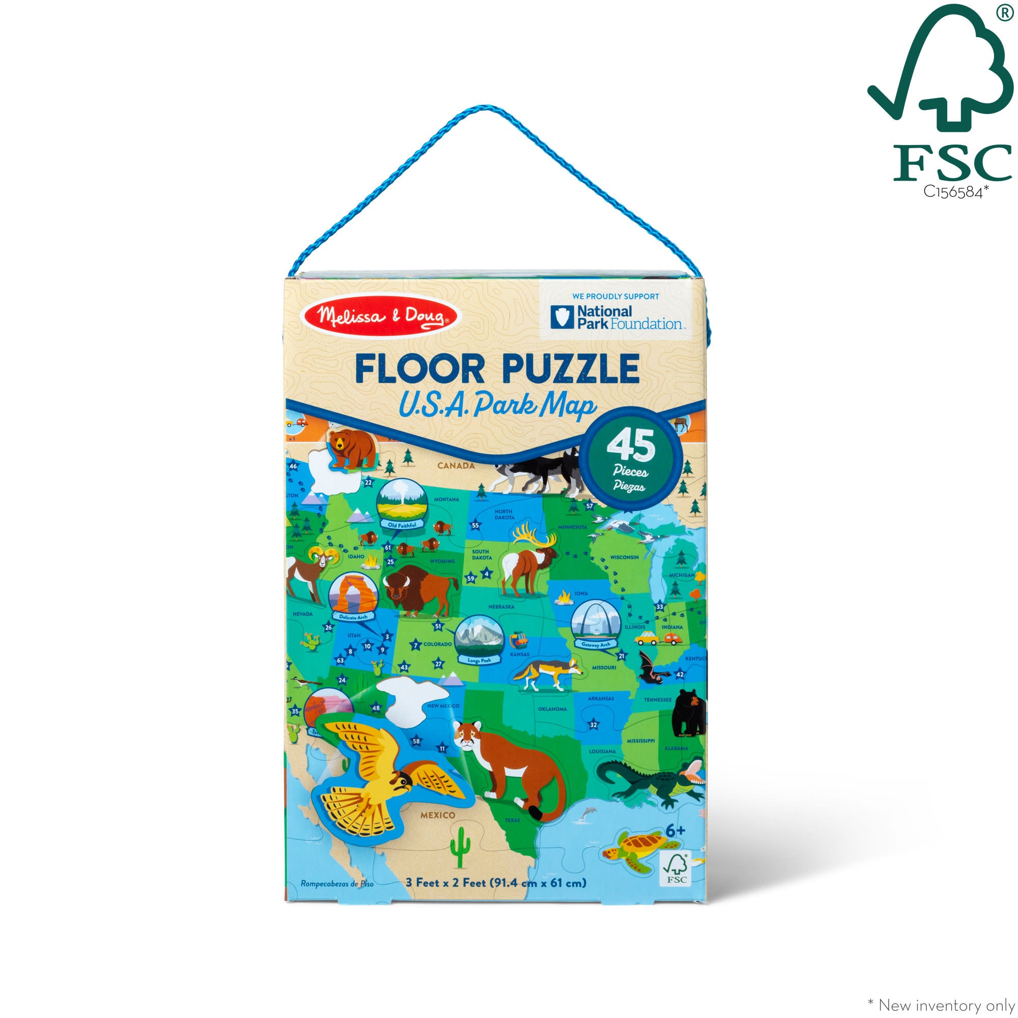 National Parks U.S.A. Map Floor Puzzle ?C 45 Pieces - Image 7