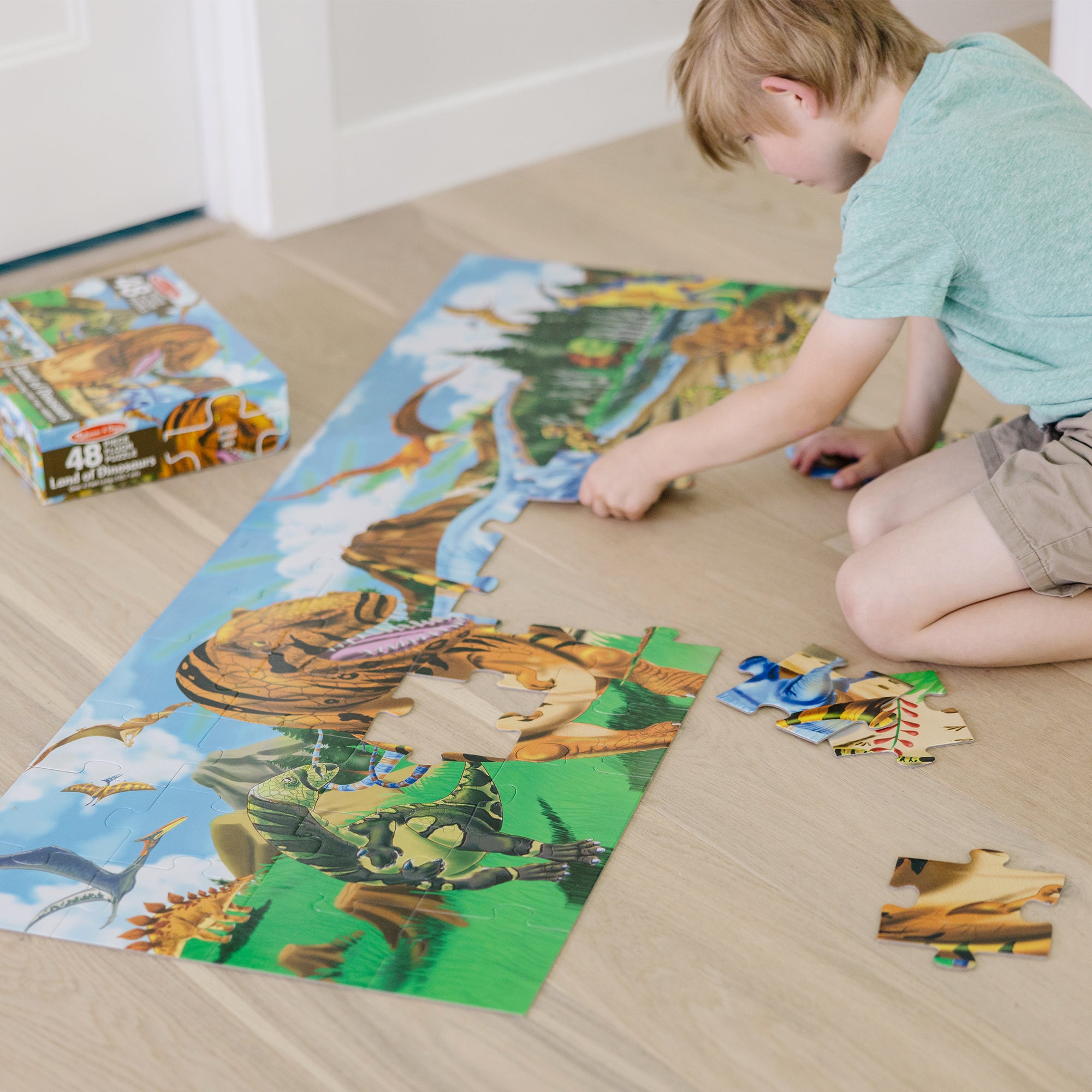 Land of Dinosaurs Floor Puzzle - 48 Pieces - Image 6
