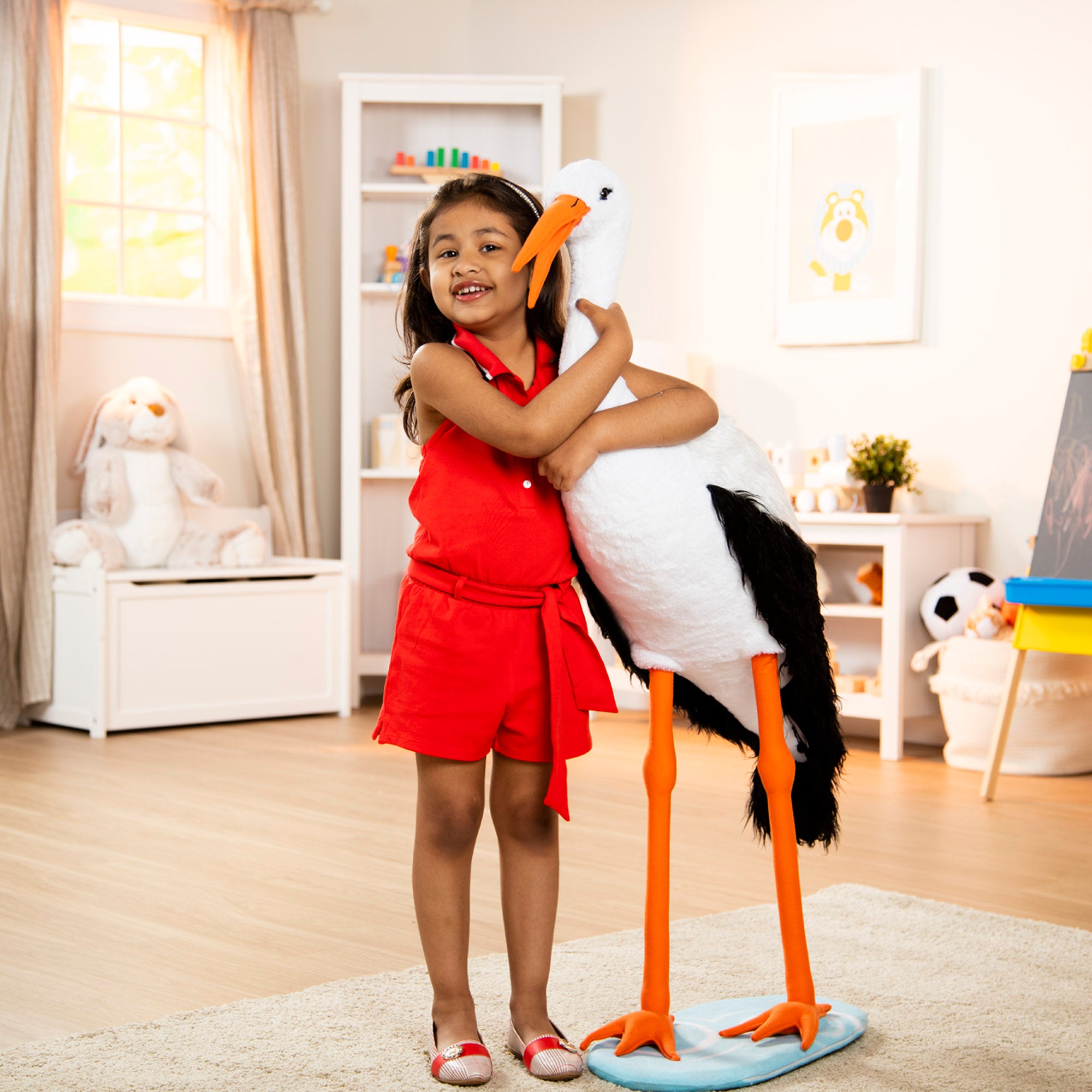 Lifelike Plush Stork - Image 2