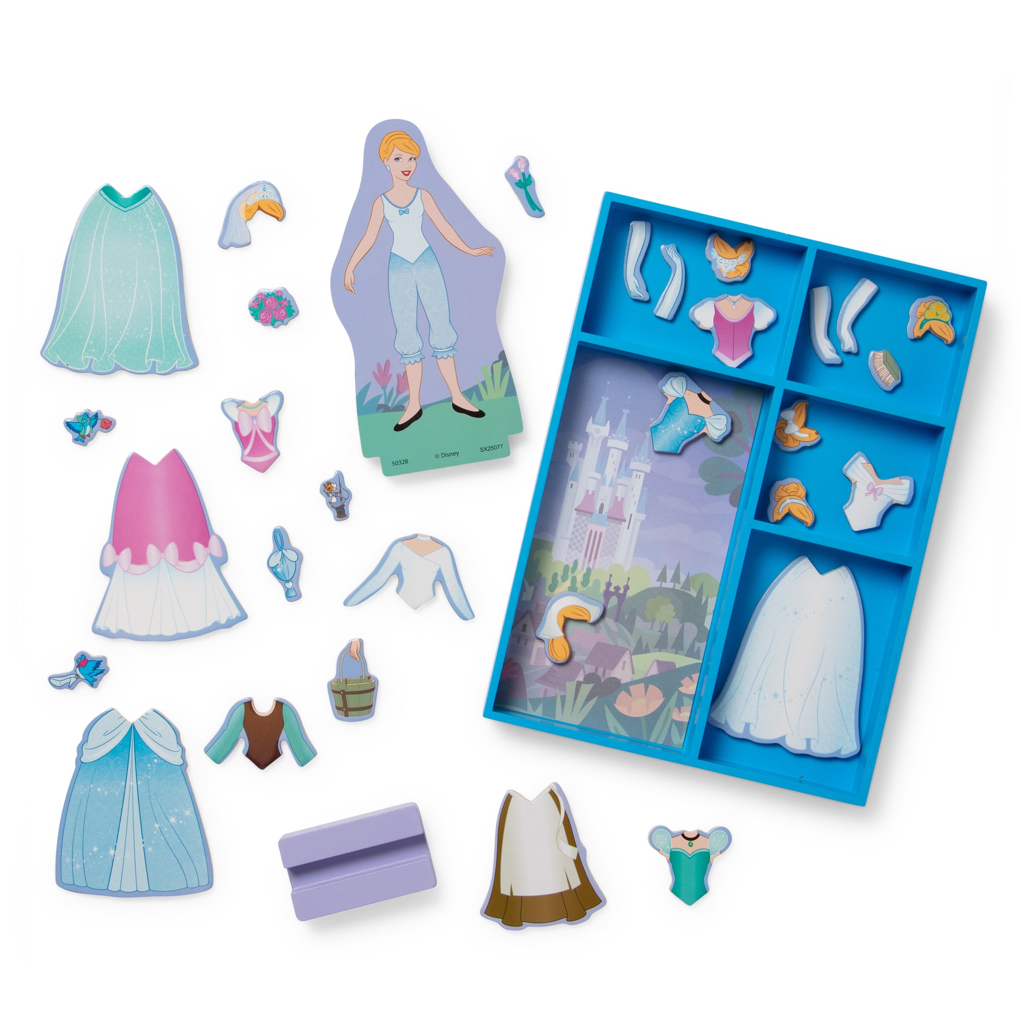 Disney Princess Cinderella Wooden Magnetic Dress-Up - Image 4