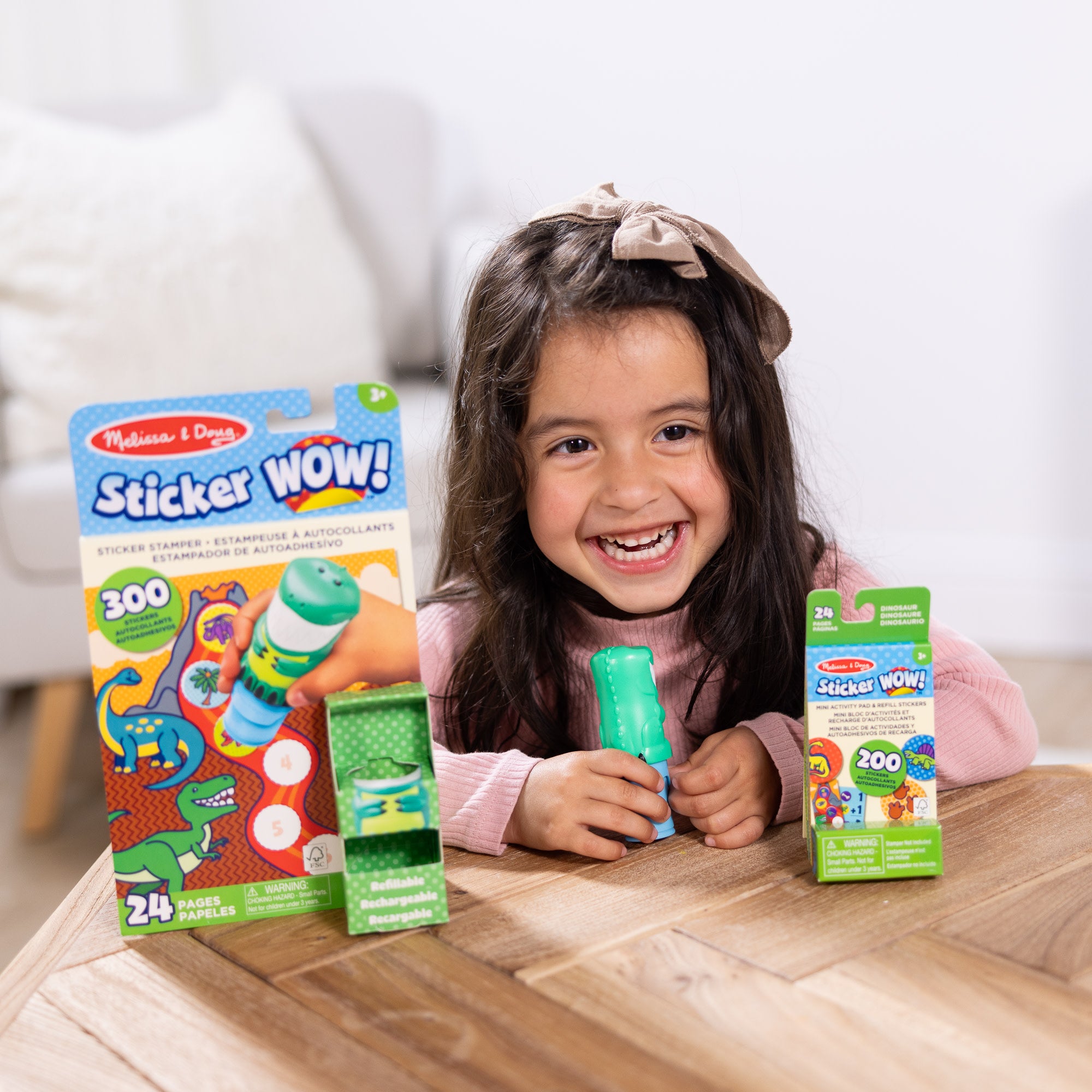 Sticker WOW!? Dinosaur Bundle: Activity Pad & Sticker Stamper + Mini Activity Pad and 200 Refill Stickers - Image 8