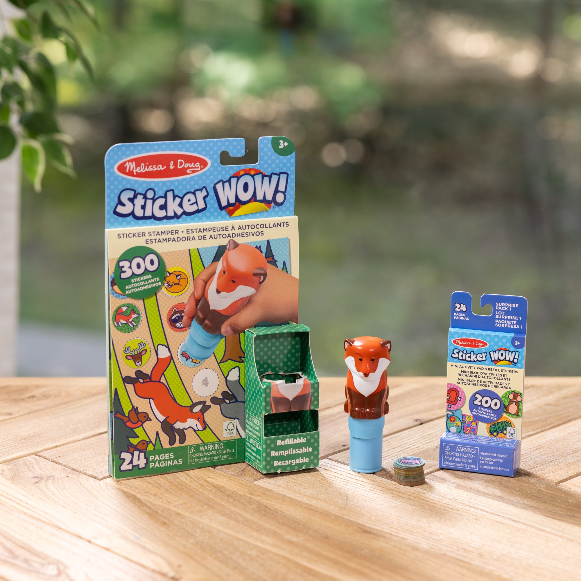 Sticker WOW!? Fox Bundle: Activity Pad & Sticker Stamper + Mini Activity Pad and 200 Refill Stickers - Image 4