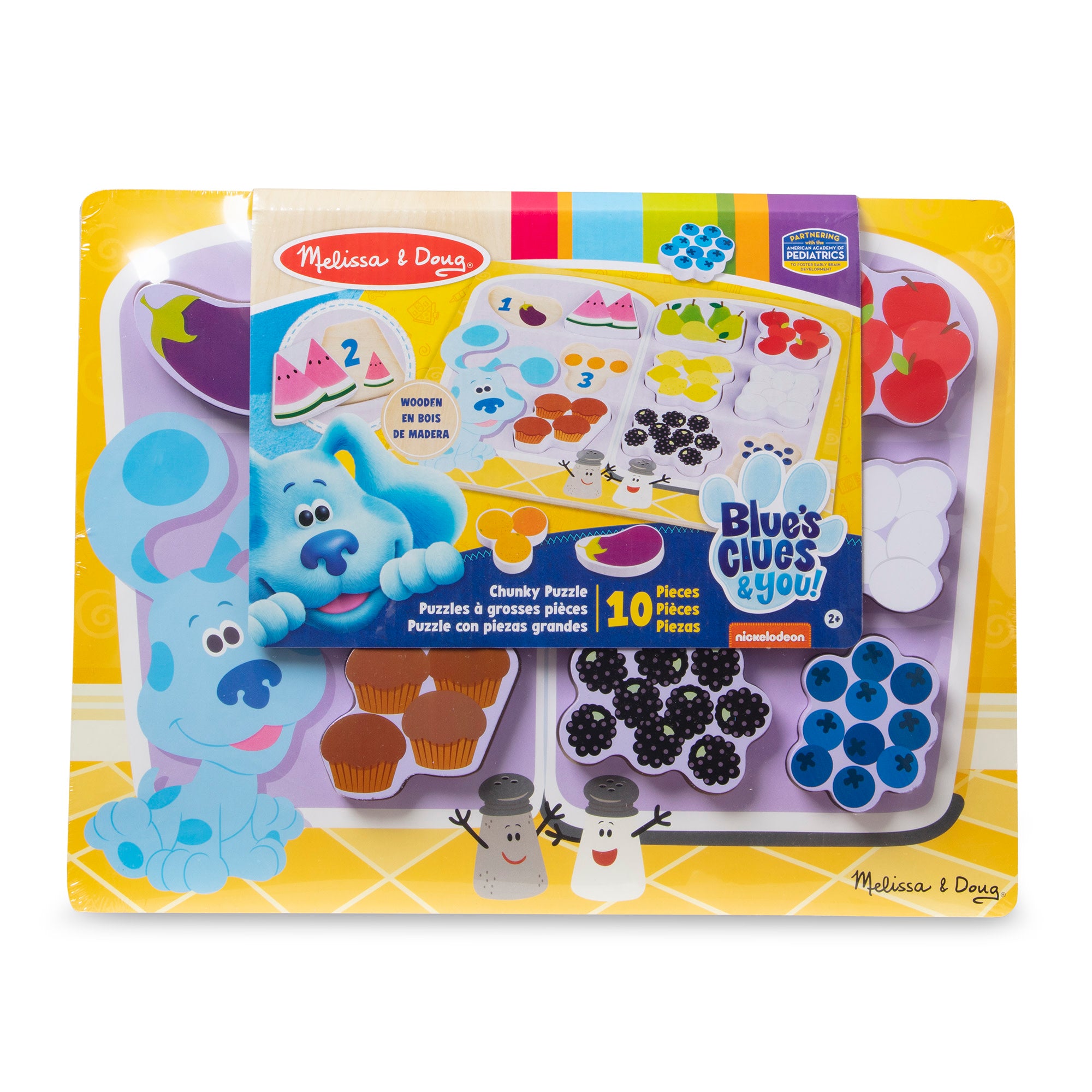 Blue's Clues & You! Fridge Food Wooden Chunky Puzzle - 10 Pieces - Image 3