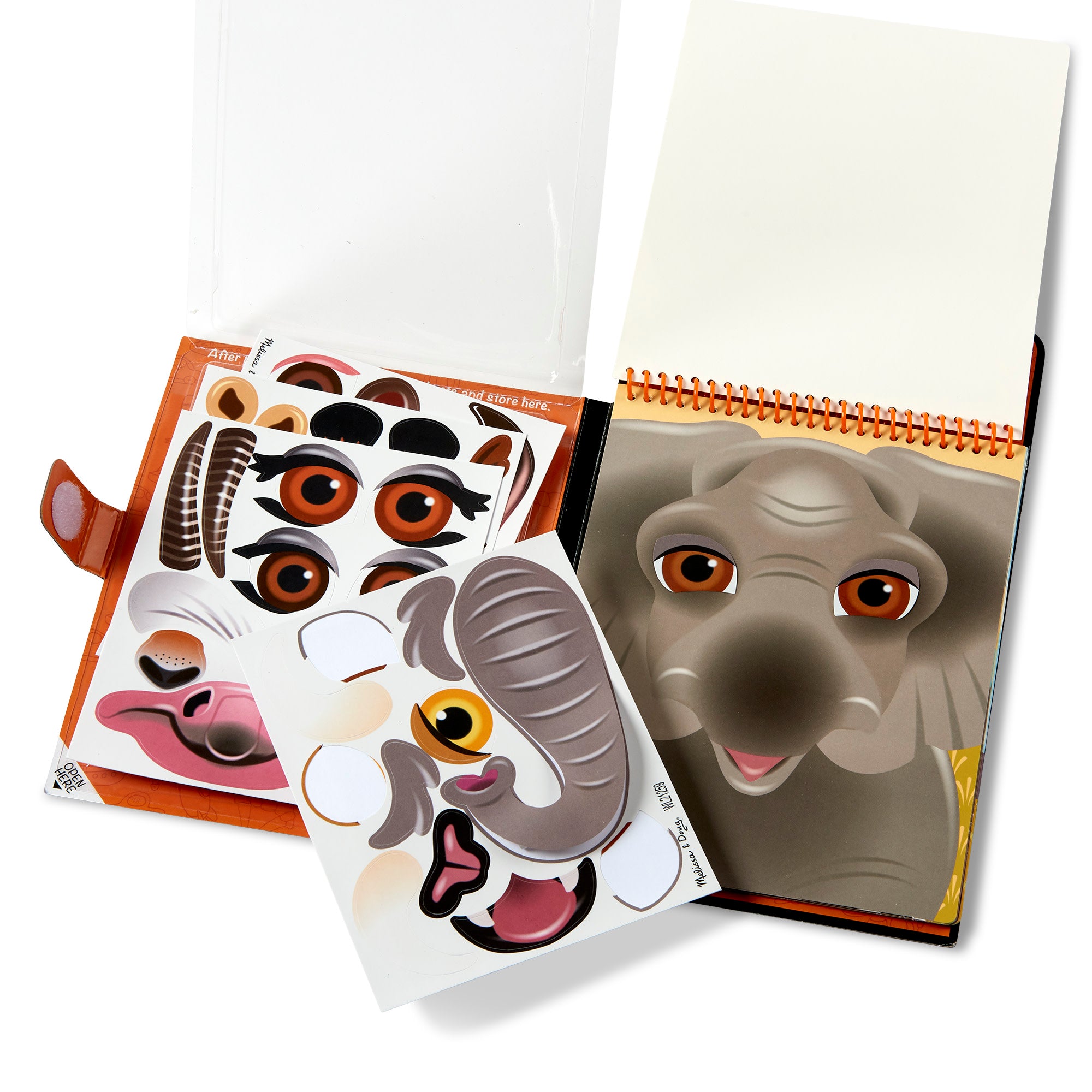 Make-a-Face ?C Safari Reusable Sticker Pad ?C On the Go Travel Activity - Image 4